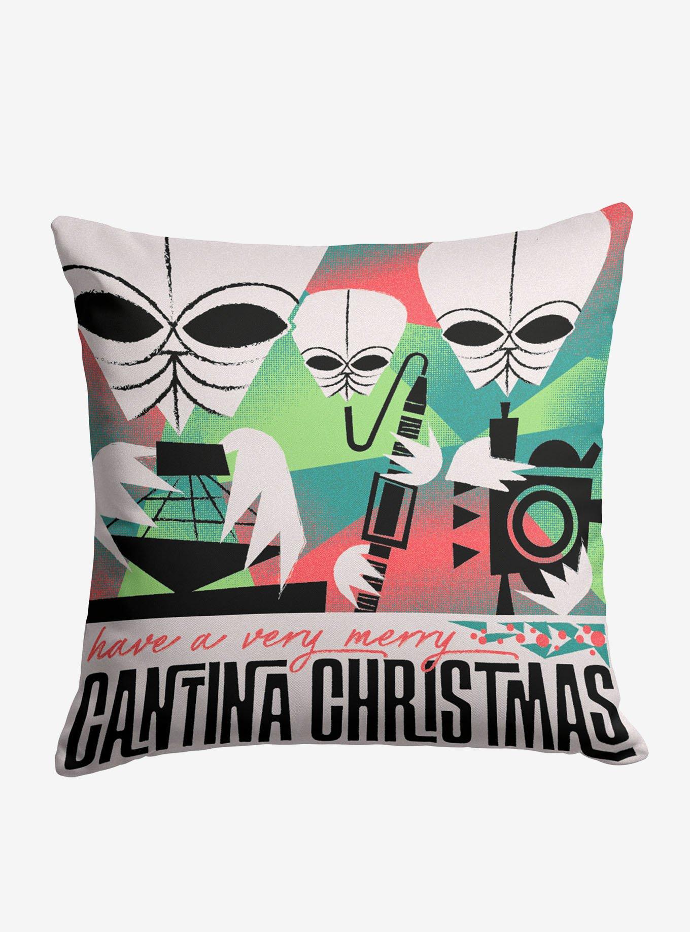 Star Wars Classic Cantina Christmas Printed Throw Pillow, , hi-res