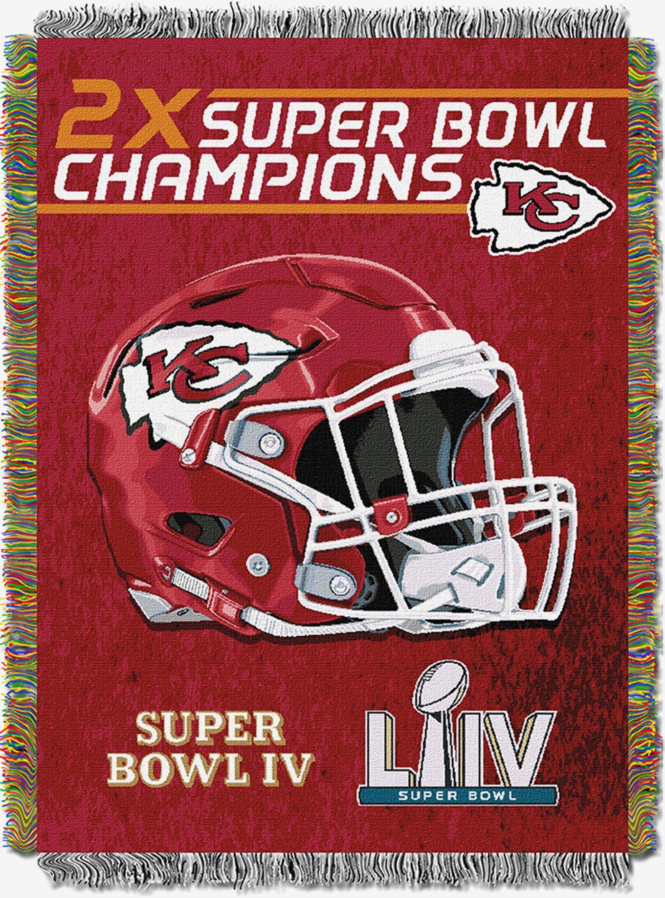 NFL Kansas City Chiefs Commemorative Series 2x Champs Tapestry Wall Hanging, , hi-res
