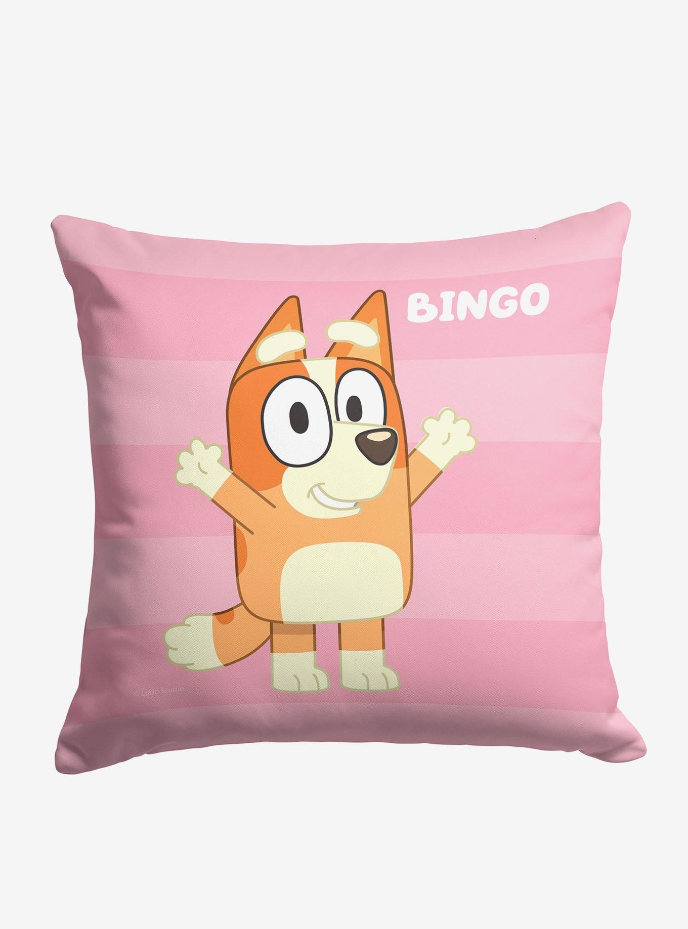 Bluey Roll Call Bingo Printed Throw Pillow, , hi-res