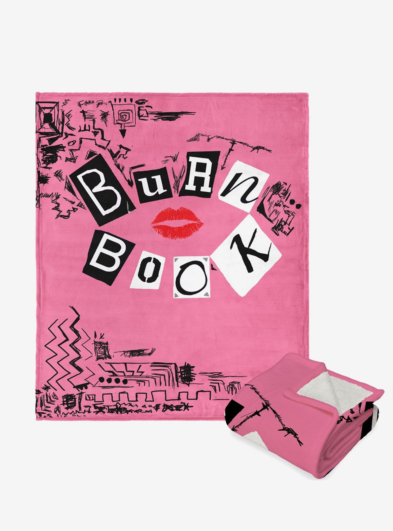 Mean Girls Burn Book Silk Touch Sherpa Blanket, , hi-res