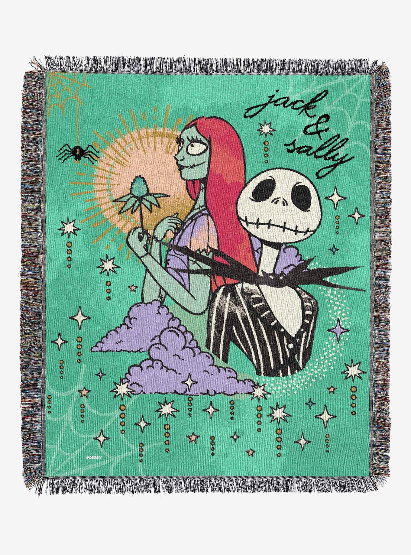 Disney Nightmare Before Christmas Cosmic Couple Tapestry Throw, , hi-res