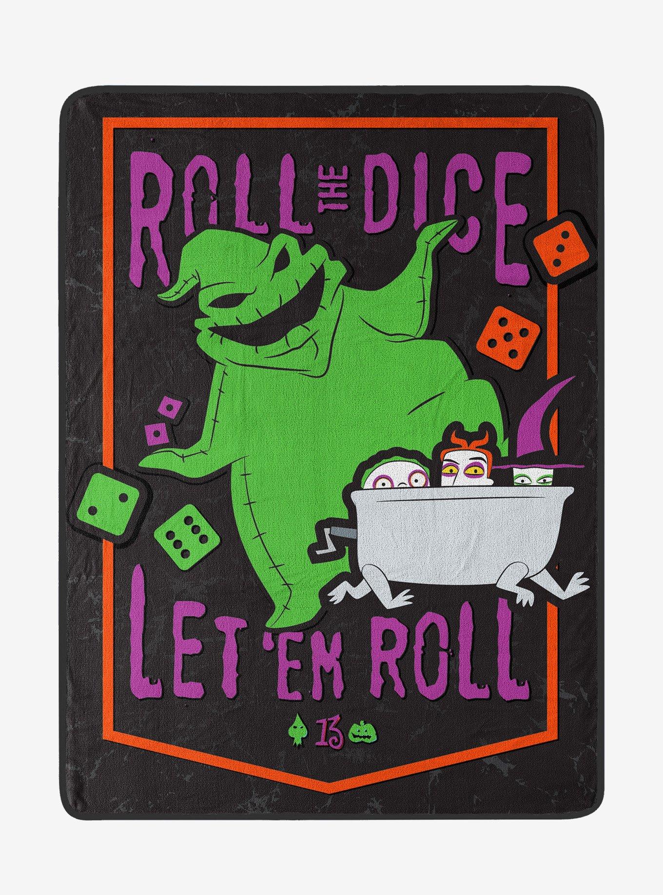 Disney Nightmare Before Christmas Roll Them Micro Raschel Blanket, , hi-res