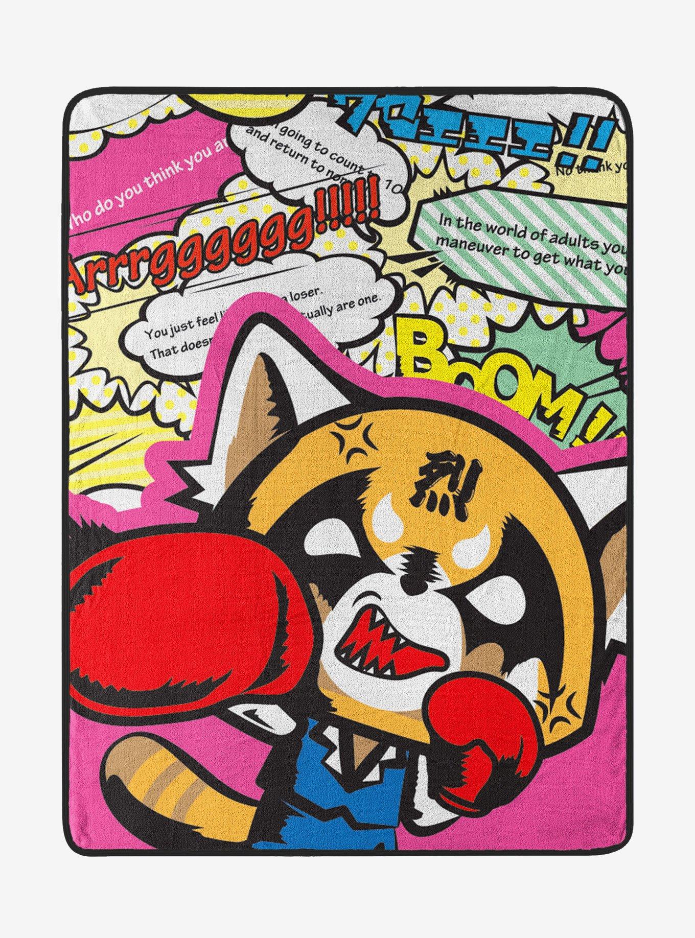 Aggretsuko Boom Micro Raschel Blanket, , hi-res