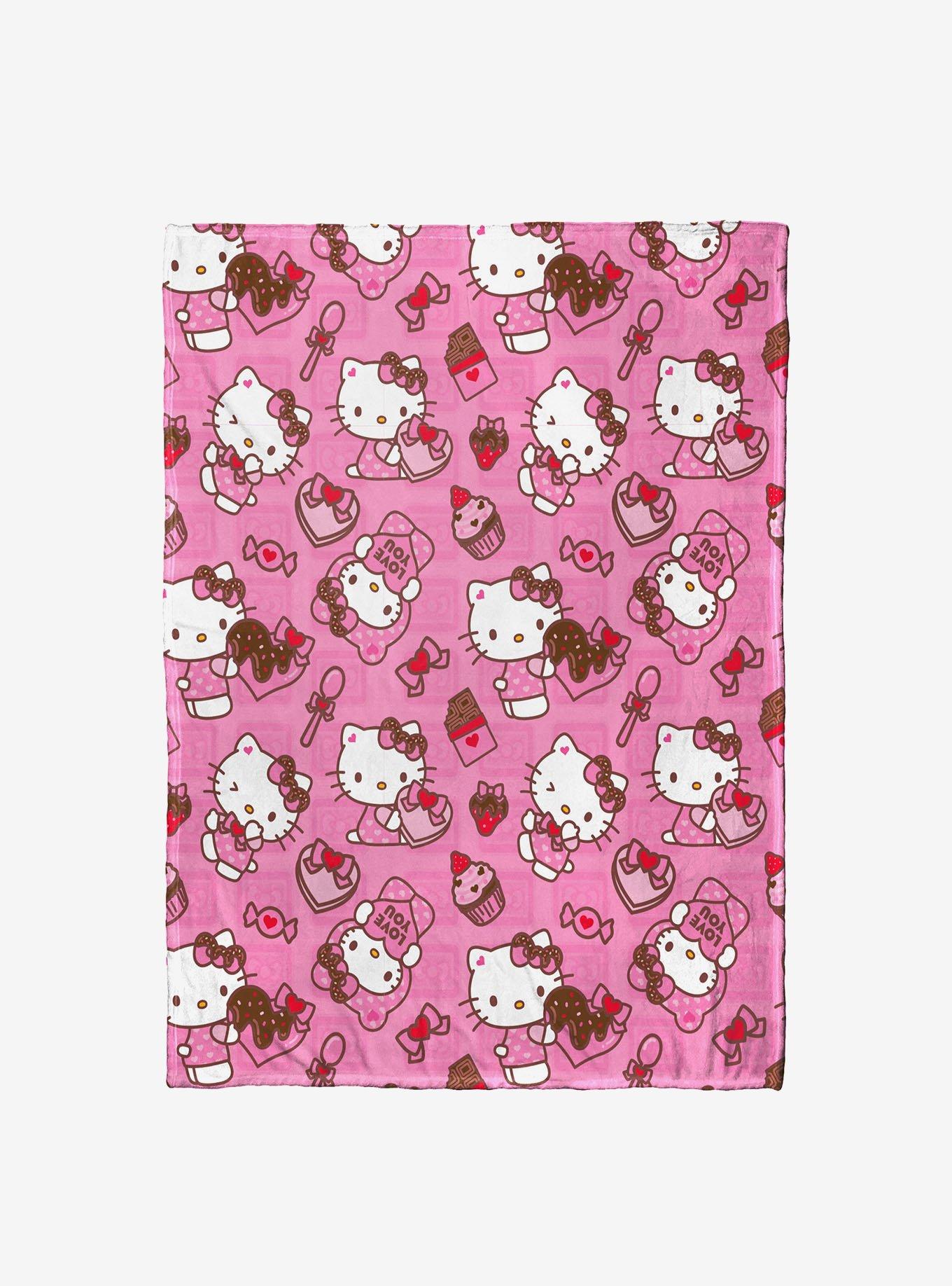 Hello Kitty Love You Much Silk Touch Blanket, , hi-res