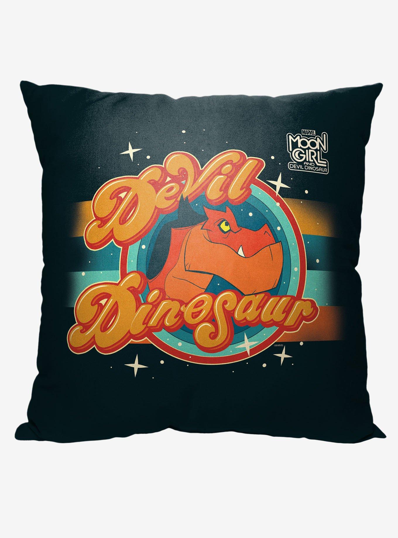 Marvel Moon Girl Devil Dinosaur Printed Throw Pillow, , hi-res