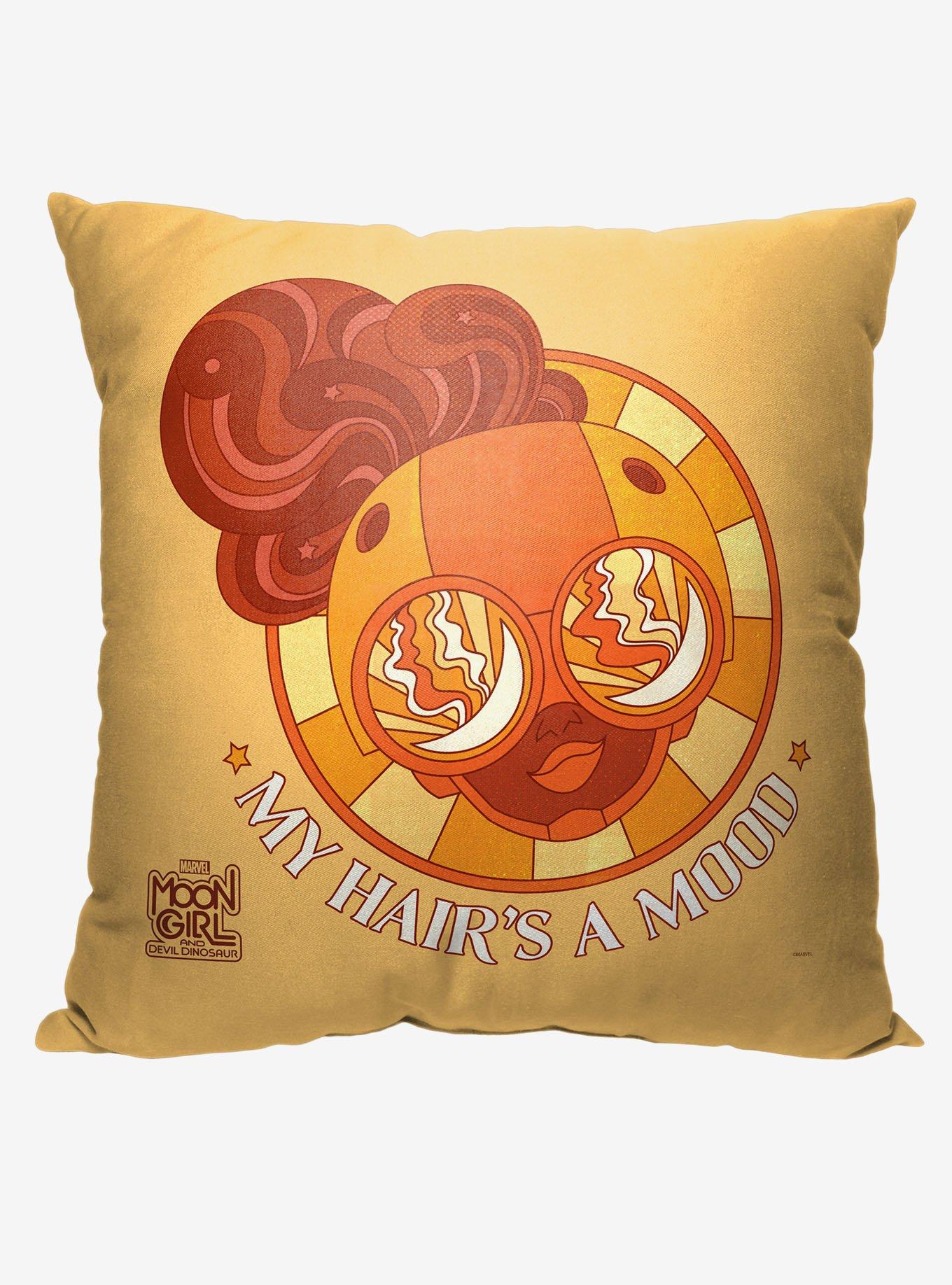 Marvel Moon Girl Hair Mood Printed Throw Pillow, , hi-res