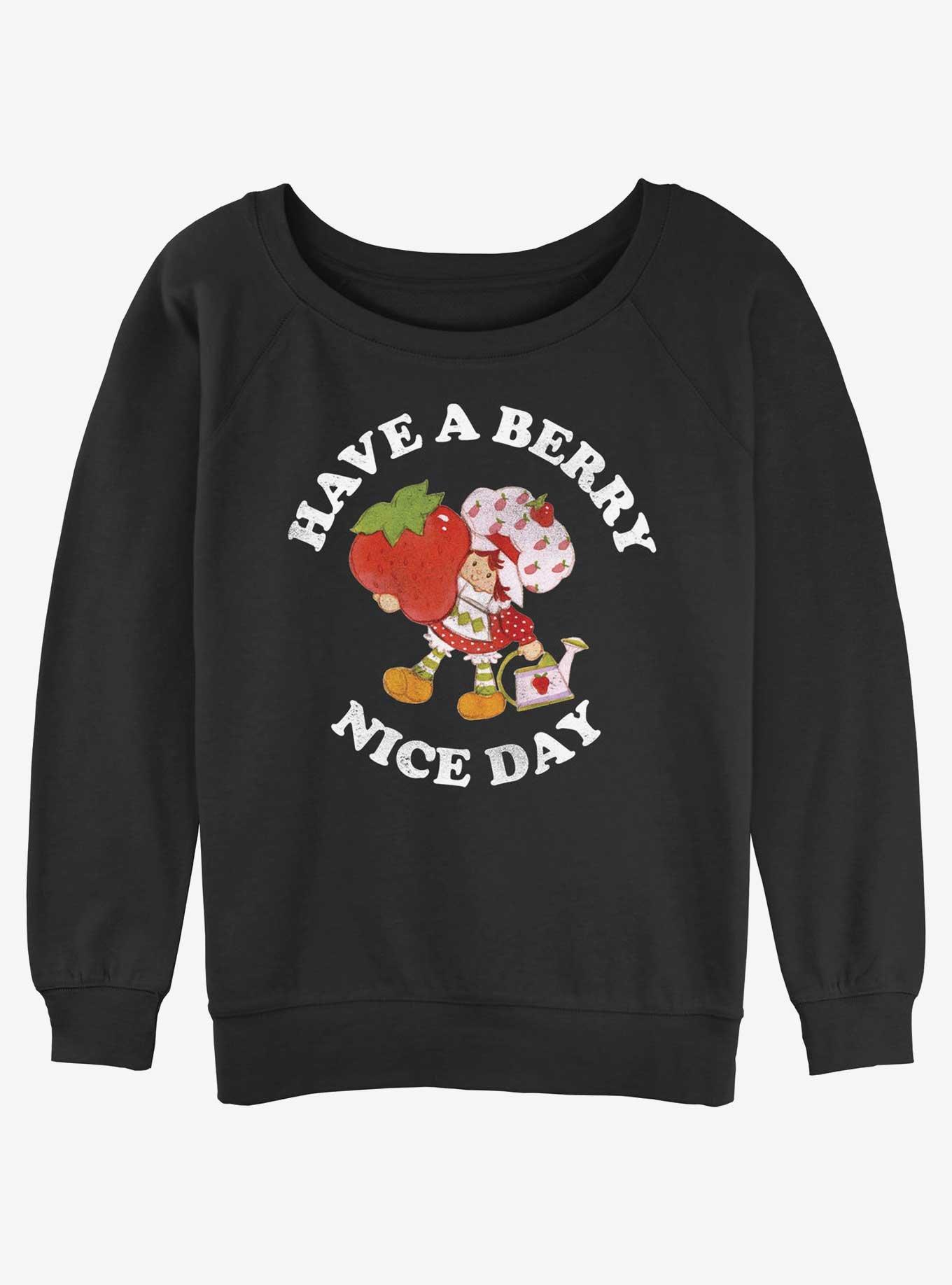 Strawberry Shortcake Berry Nice Day Girls Slouchy Sweatshirt, , hi-res