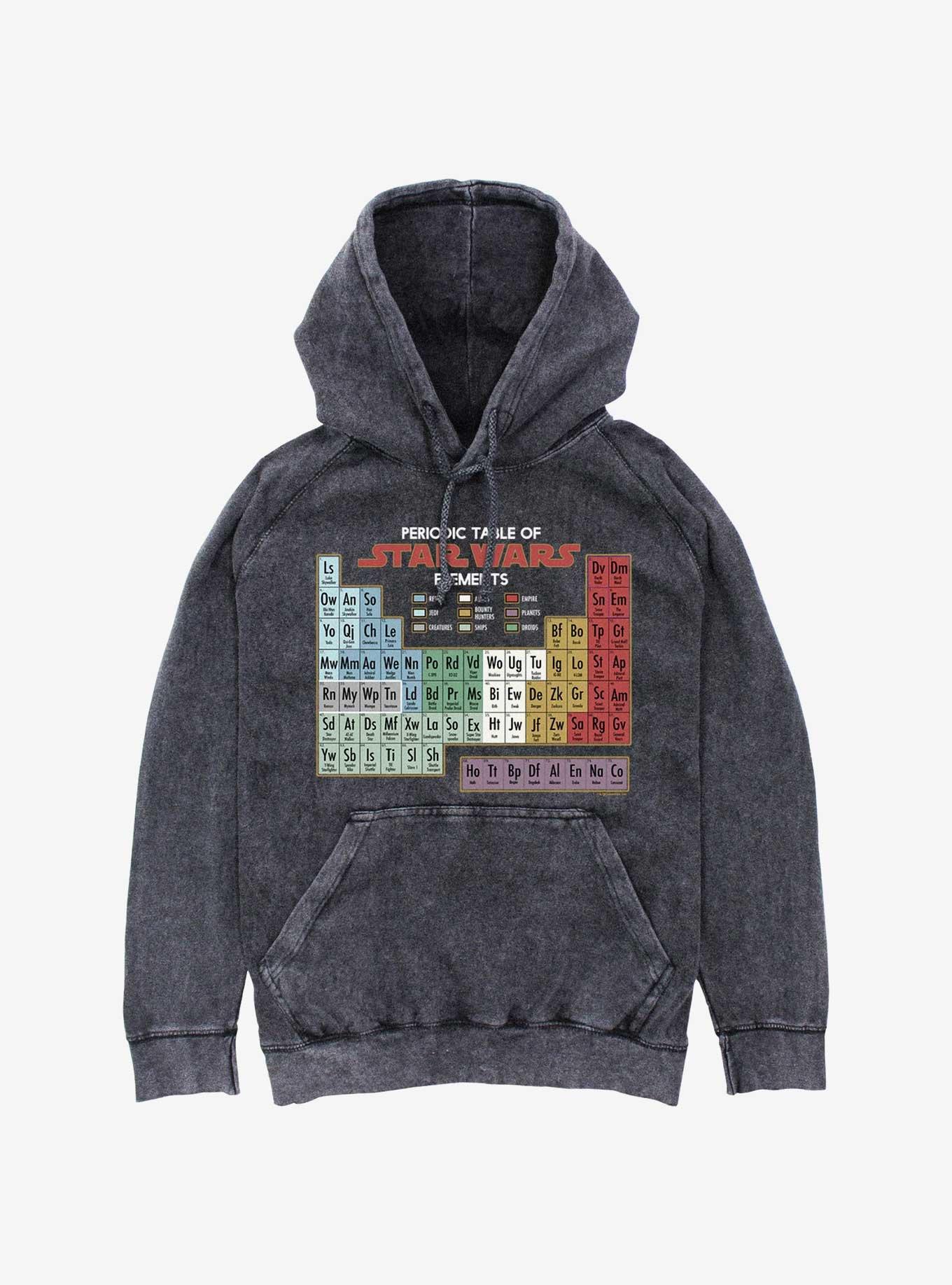 Star Wars Periodic Table Mineral Wash Hoodie