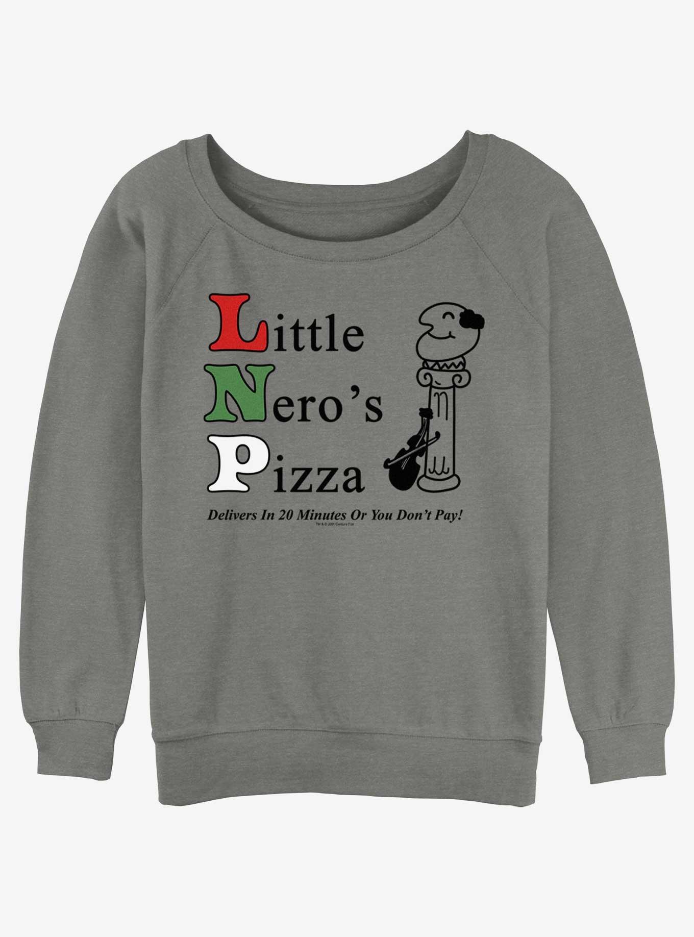 Home Alone Little Neros Pizza Girls Slouchy Sweatshirt, , hi-res