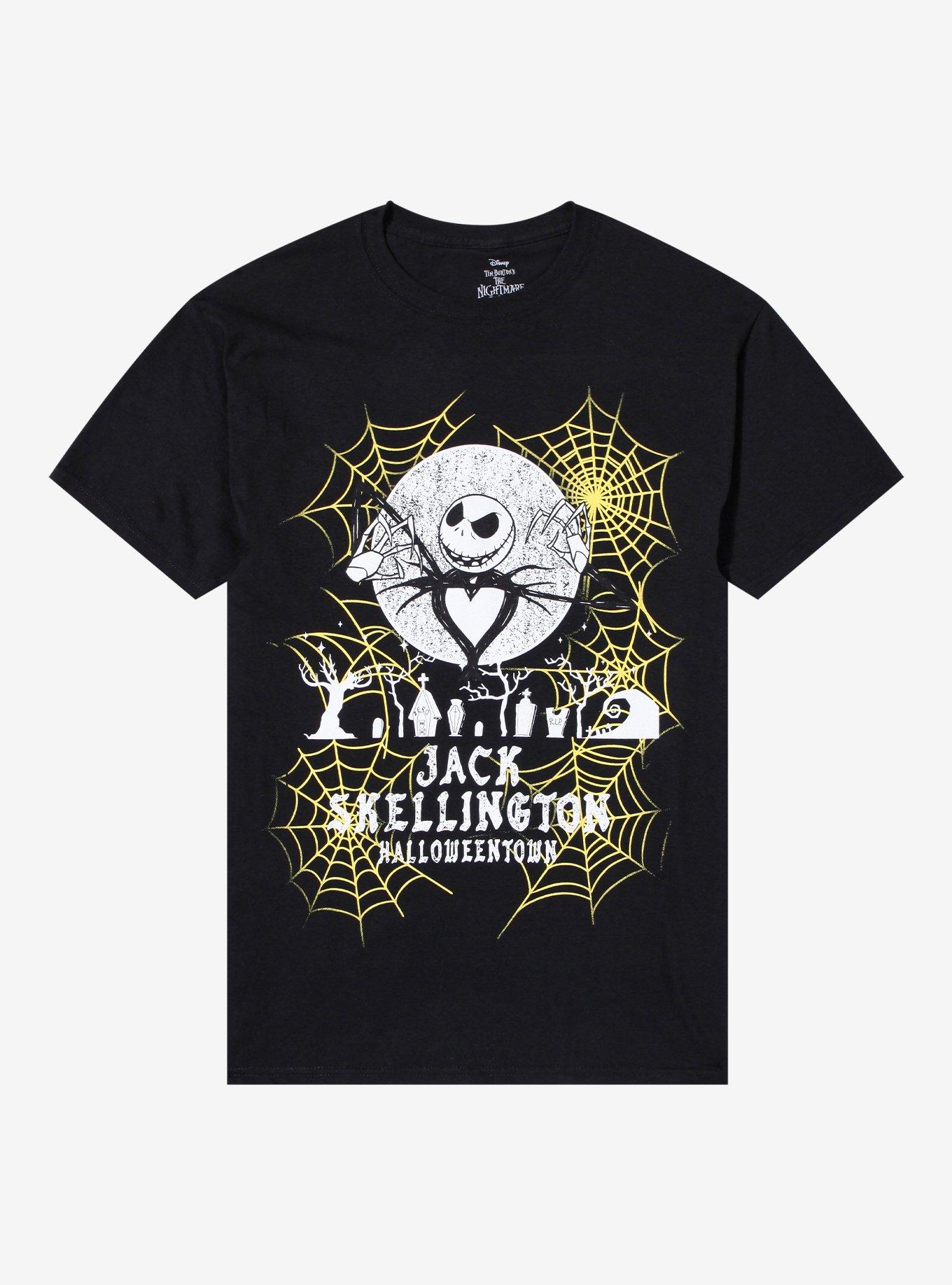 The Nightmare Before Christmas Jack Yellow Webs T-Shirt, , hi-res