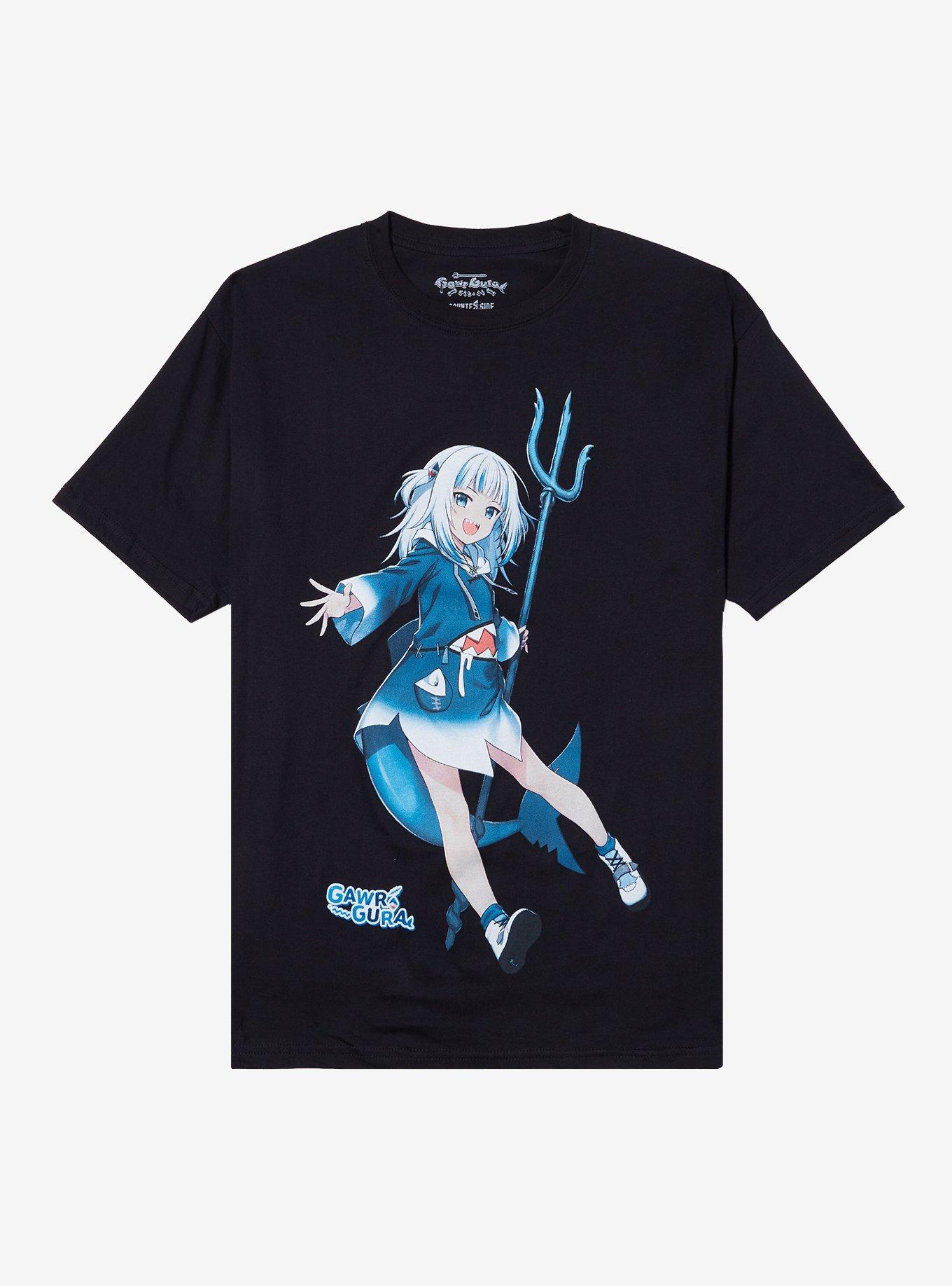 CounterSide X Hololive Myth Gawr Gura T-Shirt, , hi-res