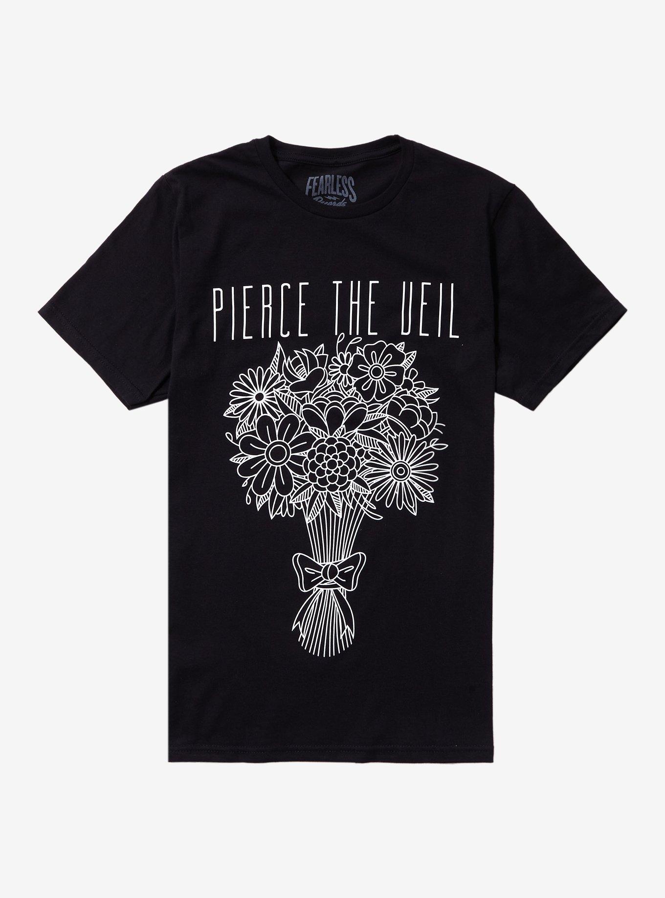 Pierce The Veil Bouquet Boyfriend Fit Girls T-Shirt, , hi-res