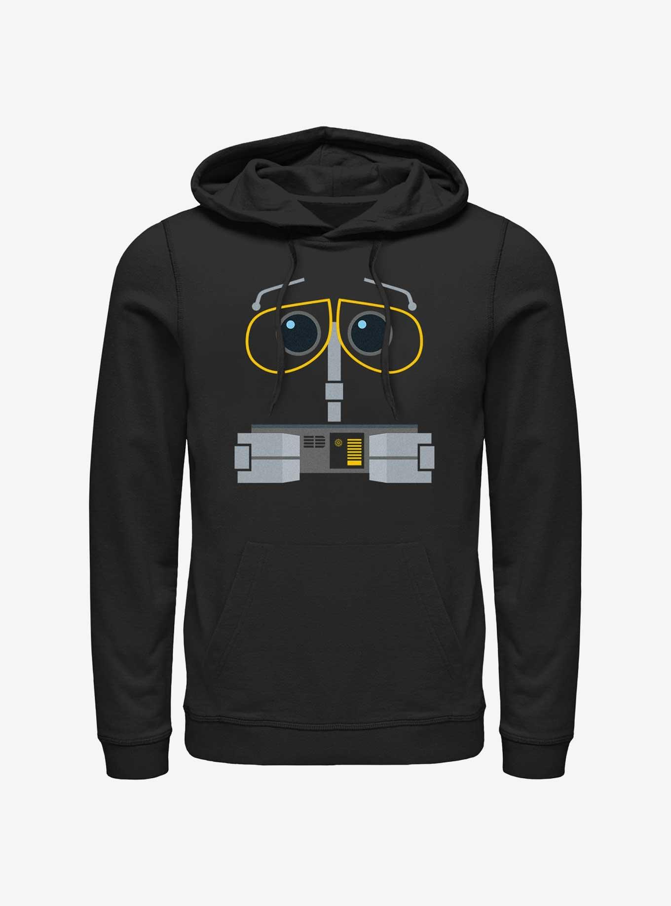 Disney Pixar WALL-E Robot Face Hoodie, BLACK, hi-res