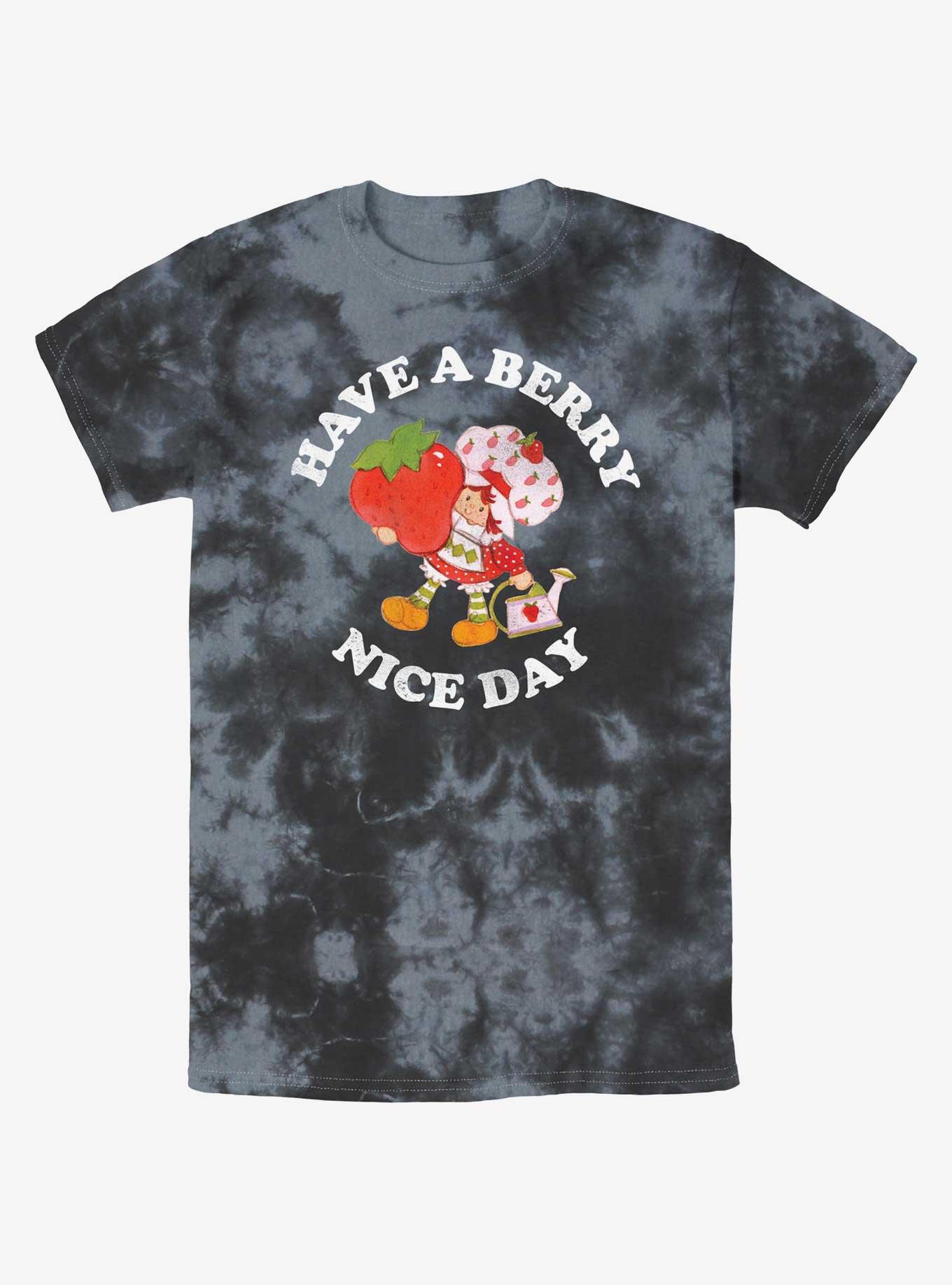 Strawberry Shortcake Have A Berry Nice Day Tie-Dye T-Shirt, BLKCHAR, hi-res