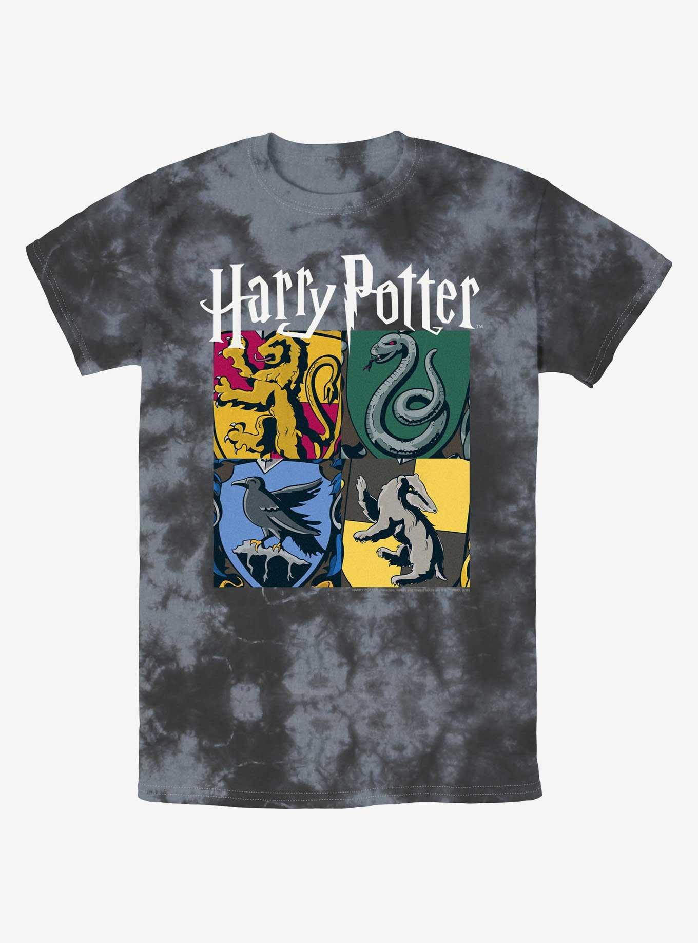 Harry Potter All Hogwarts Houses Tie-Dye T-Shirt, BLKCHAR, hi-res