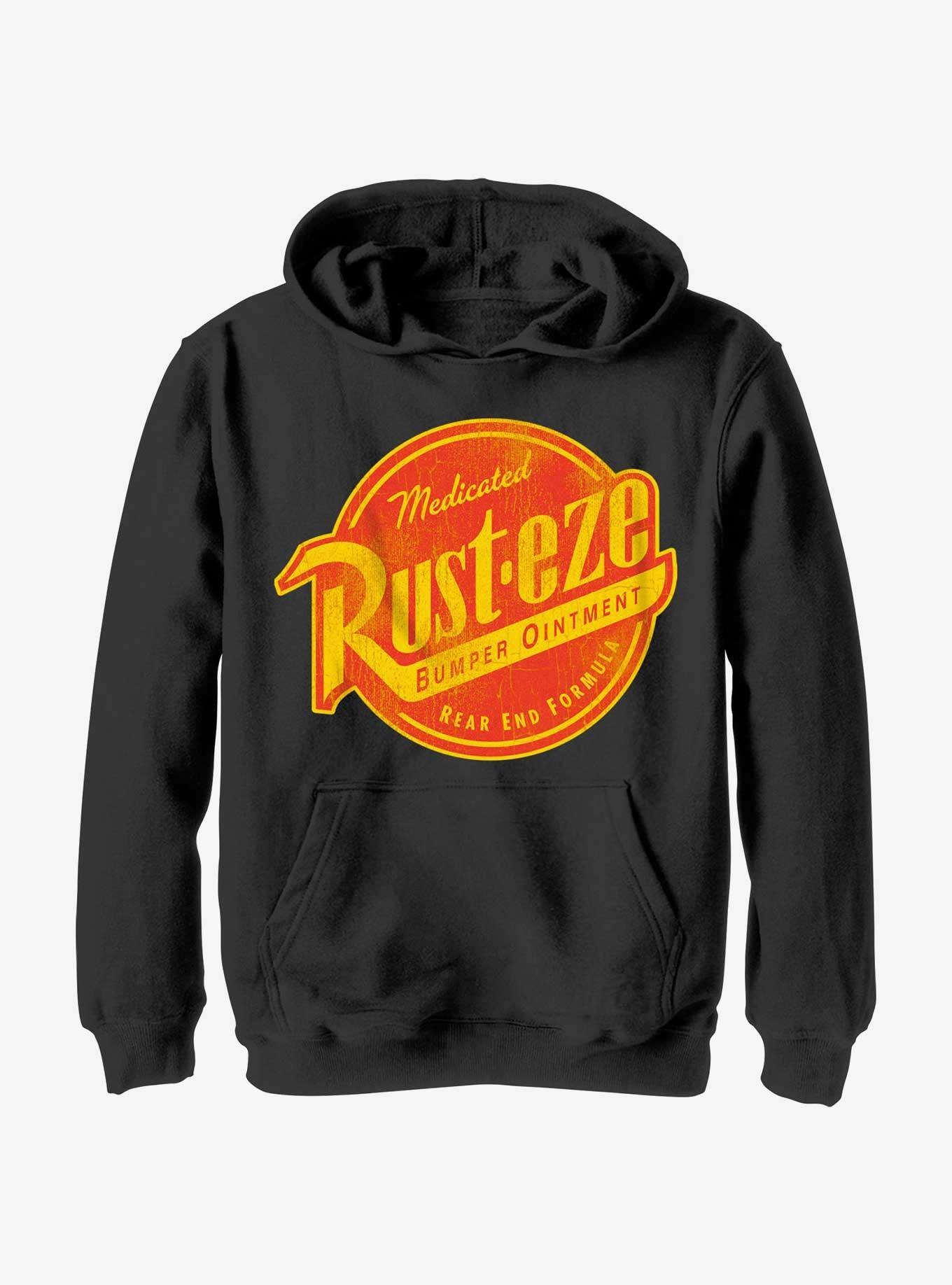 Disney Pixar Cars Rusteze Logo Youth Hoodie, BLACK, hi-res