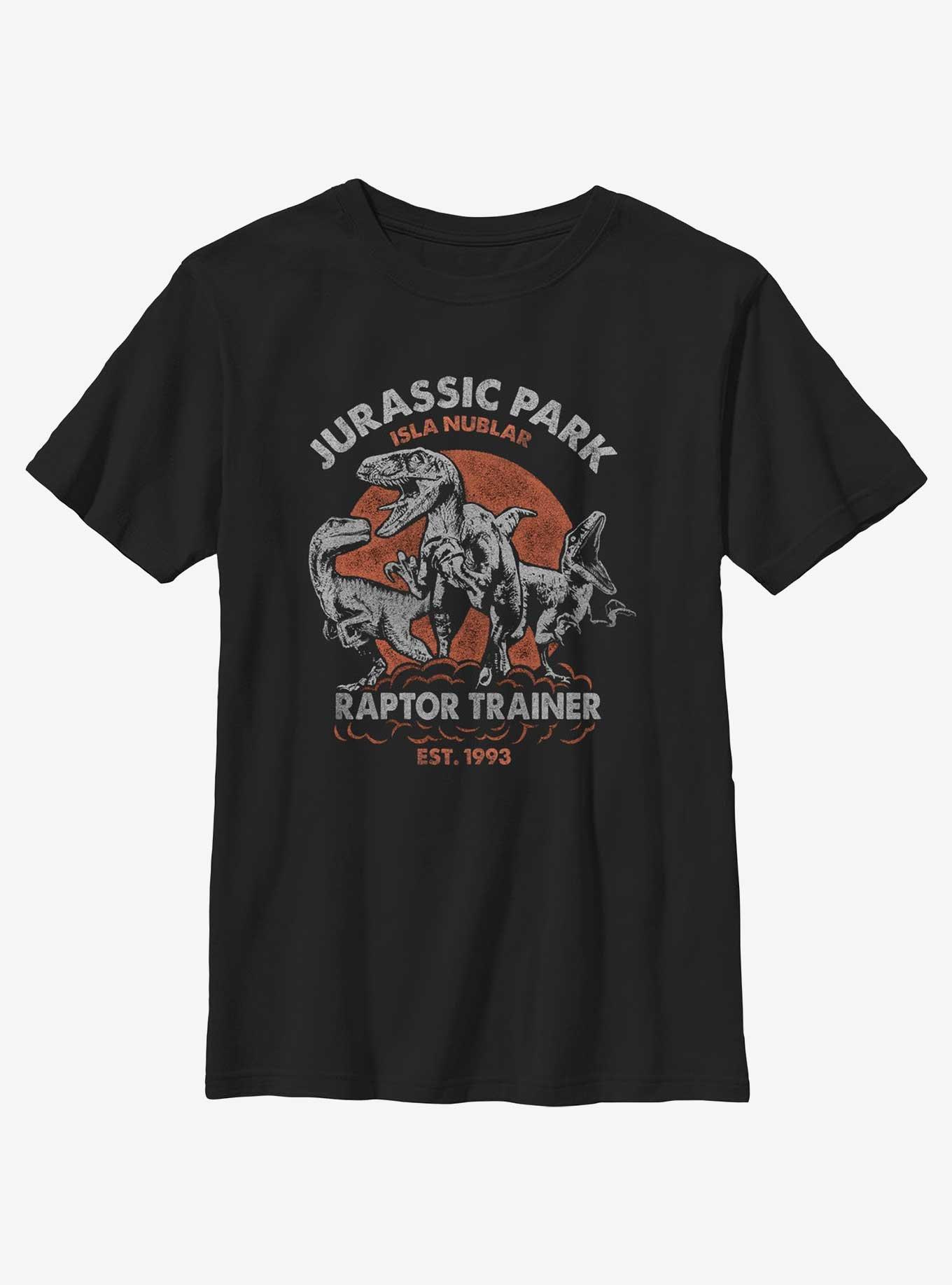 Jurassic Park Raptor Trainer Youth T-Shirt, BLACK, hi-res