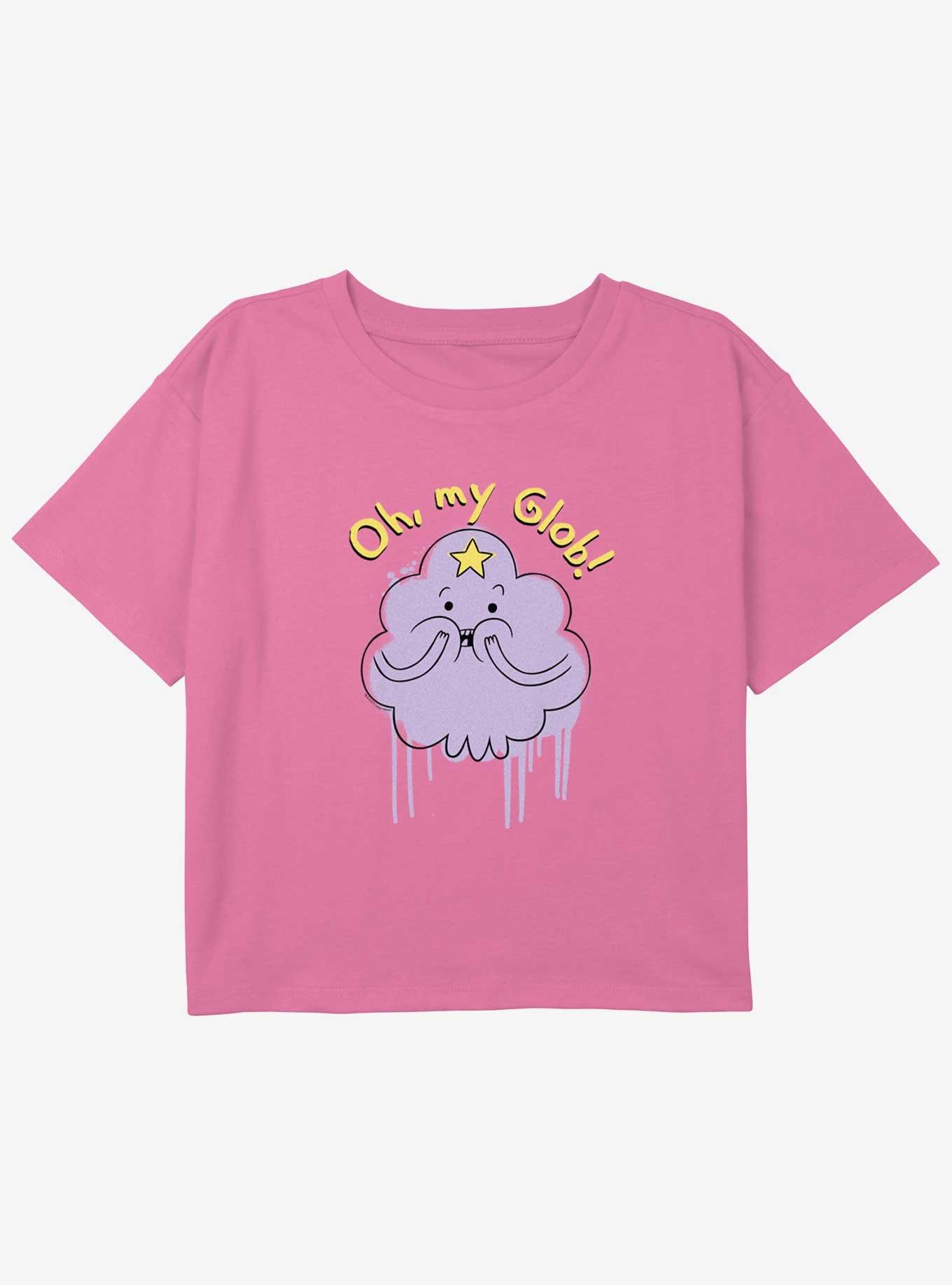 Adventure Time Lumpy Space Princess Oh My Glob Youth Girls Boxy Crop T-Shirt, , hi-res