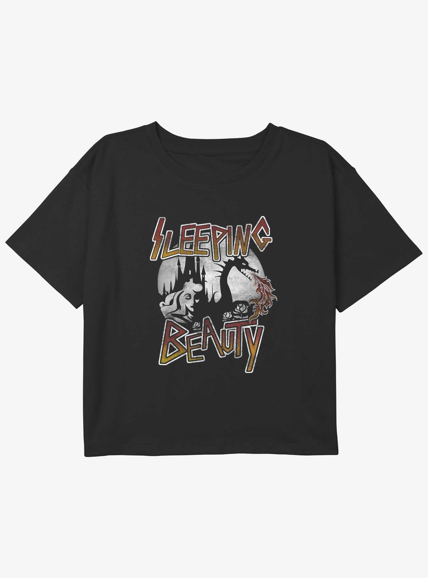 Disney Sleeping Beauty Beauty Sleep Youth Girls Boxy Crop T-Shirt, , hi-res