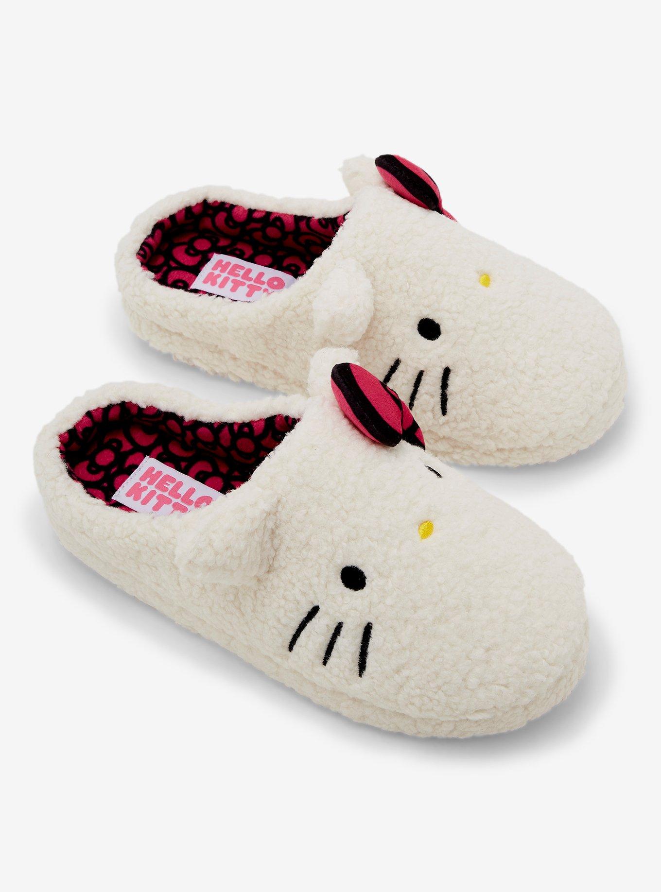 Sanrio Hello Kitty Figural Women's Sherpa Slippers — BoxLunch Exclusive, , hi-res