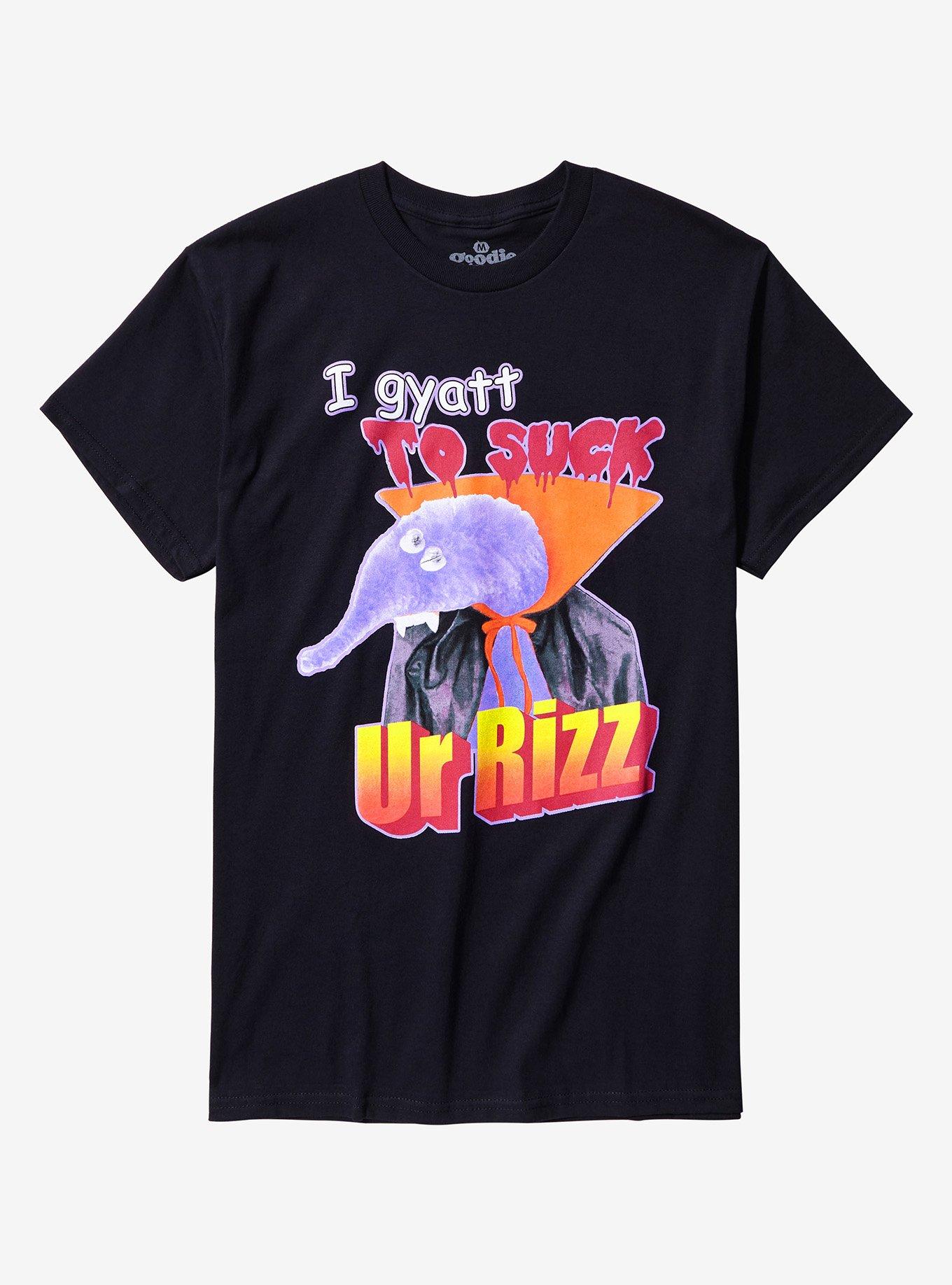 Gyatt To Suck Ur Rizz T-Shirt By Goodie Two Sleeves, BLACK, hi-res
