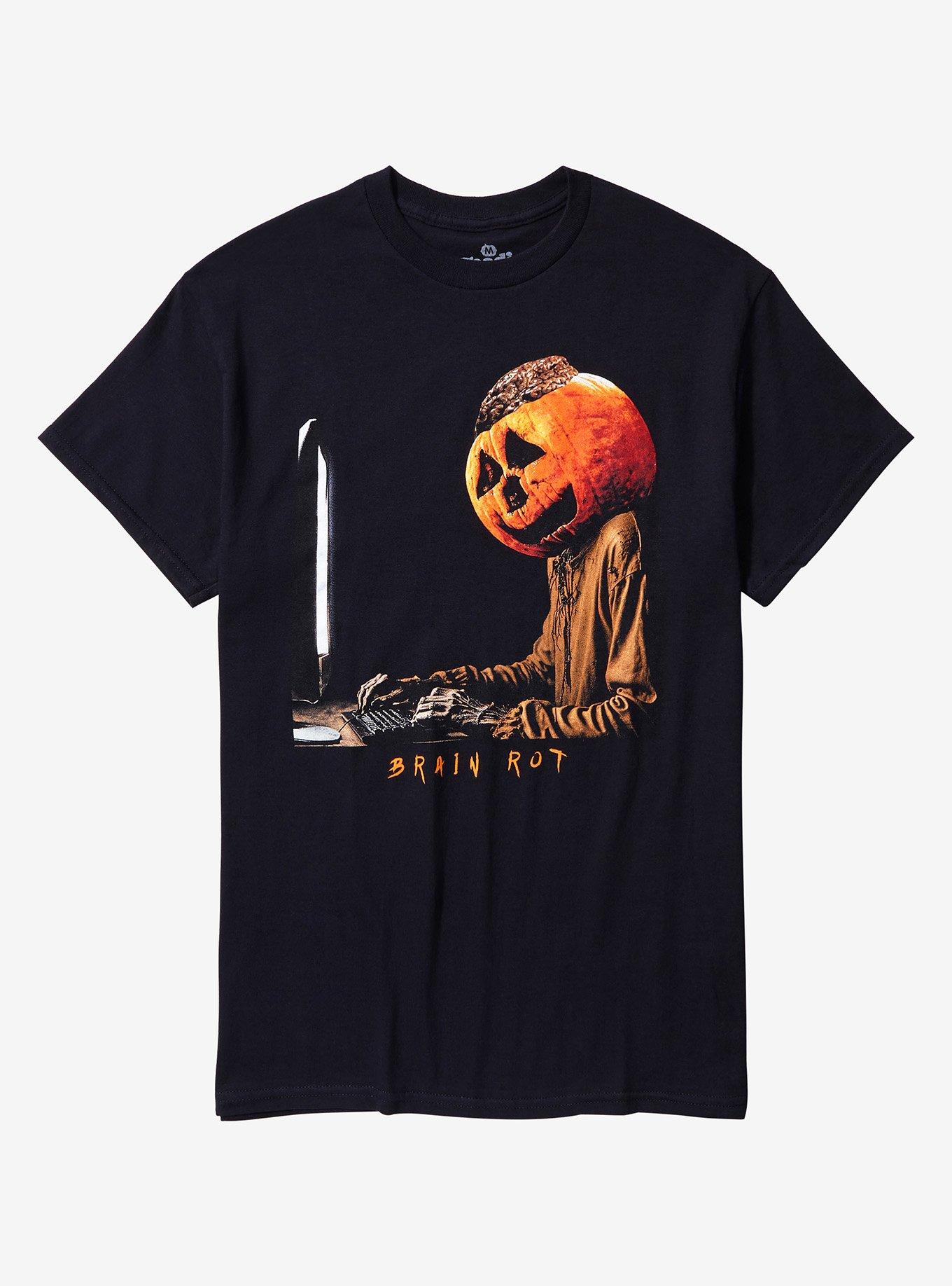 Brain Rot Pumpkin Head T-Shirt