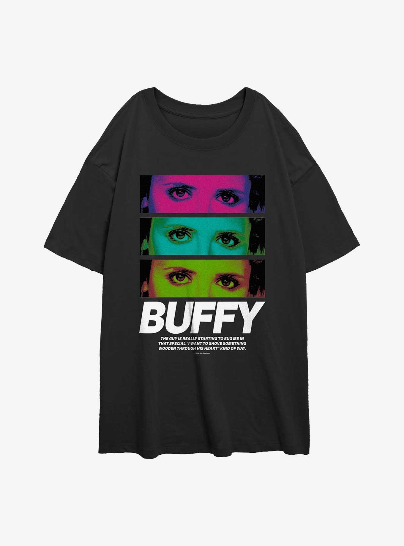 Buffy The Vampire Slayer Stack Girls Oversized T-Shirt