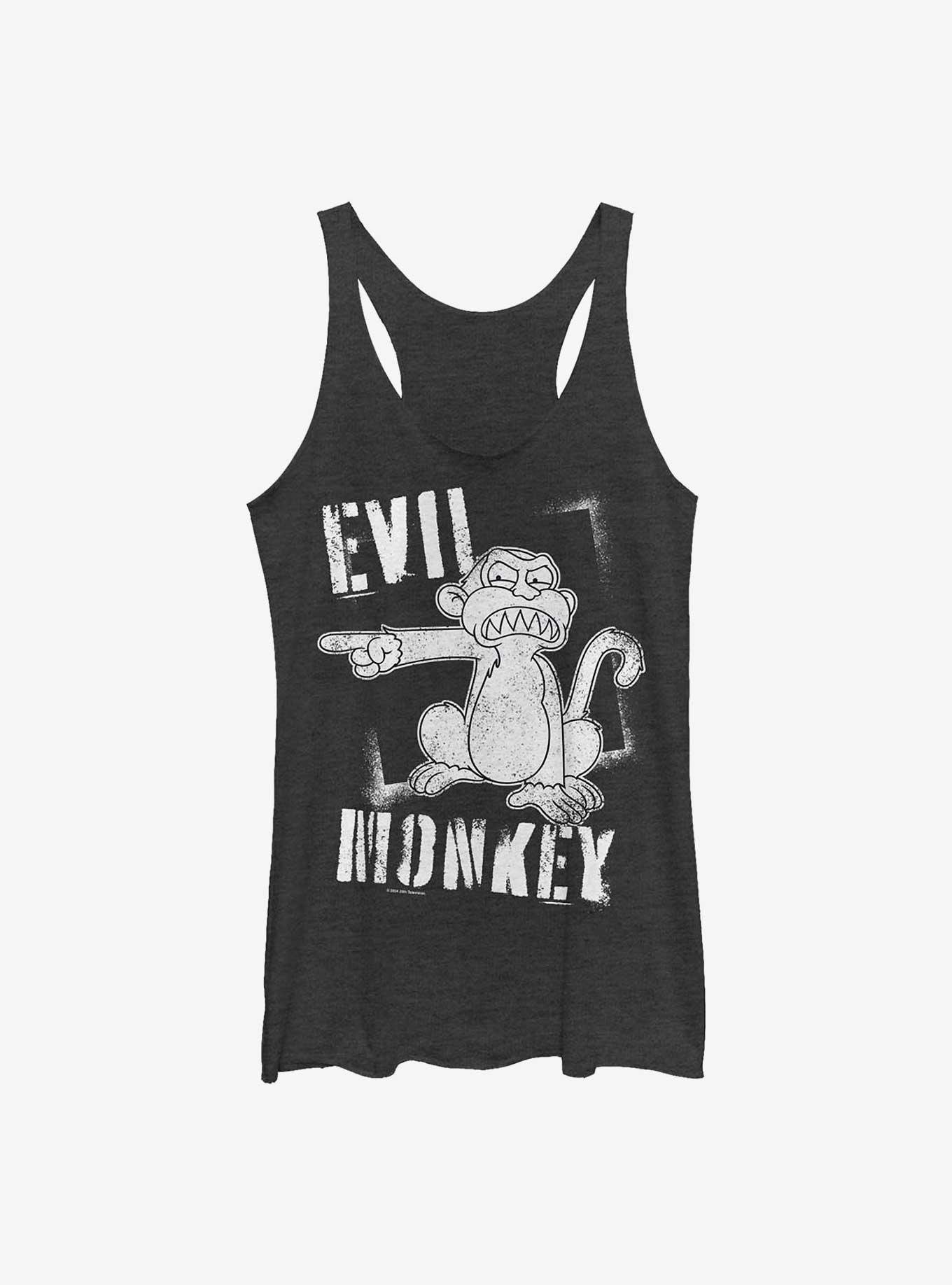 Family Guy Evil Monkey Girls Tank, BLK HTR, hi-res