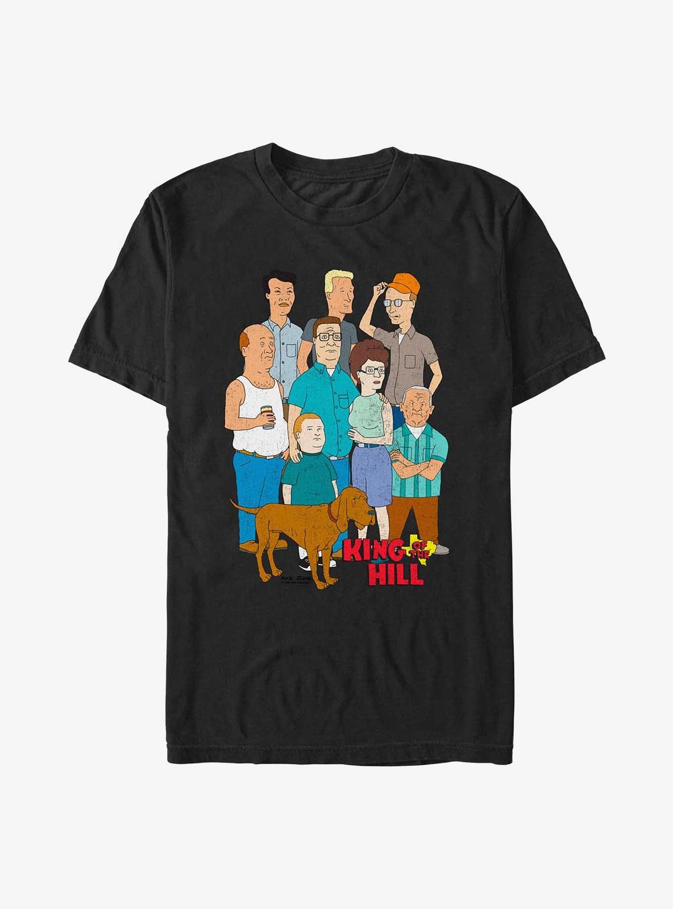King of the Hill Group T-Shirt, BLACK, hi-res