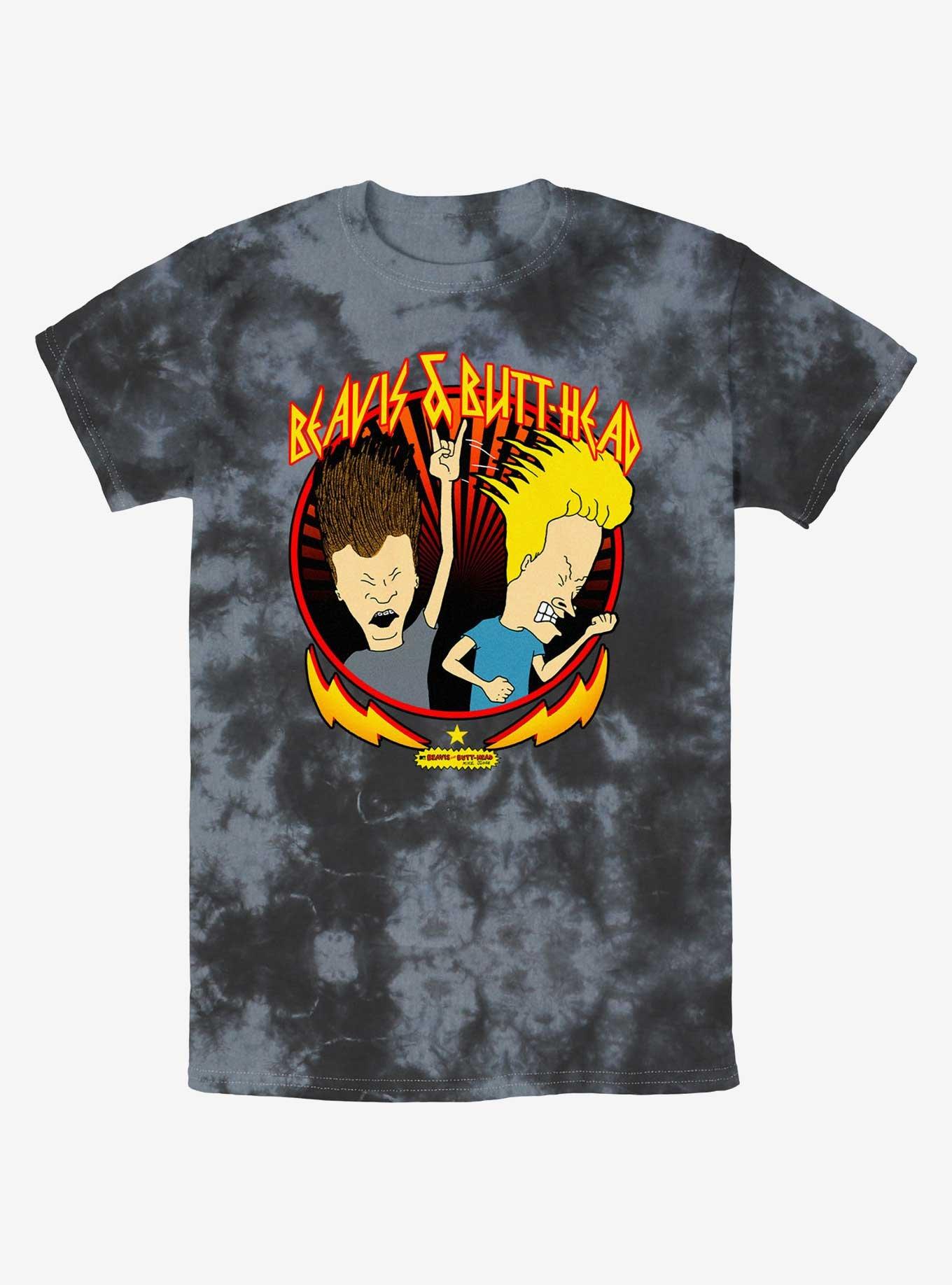 Beavis And Butthead Rock Heads Tie-Dye T-Shirt, , hi-res