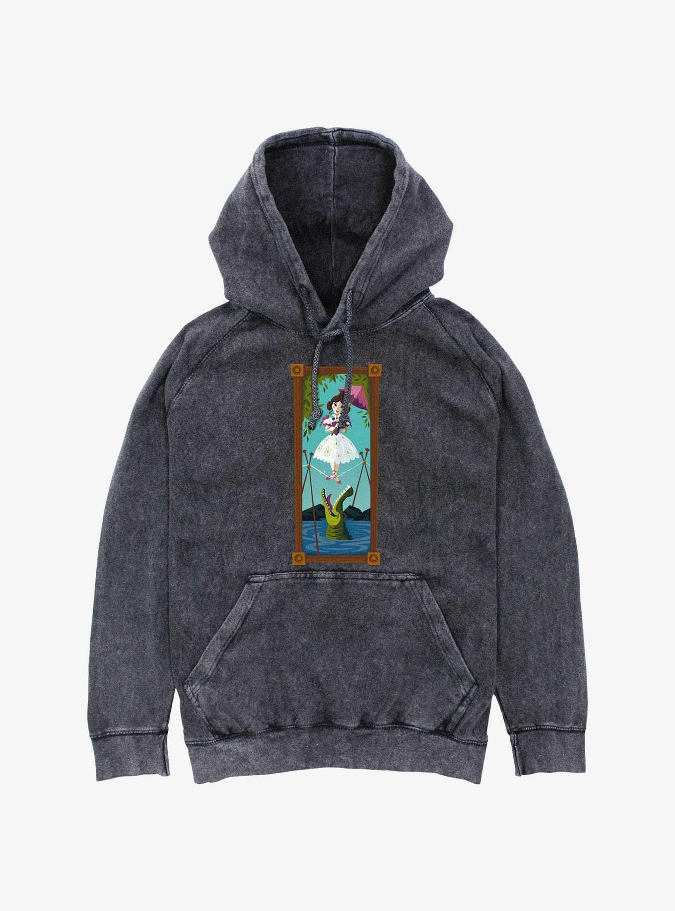 Disney The Haunted Mansion Tightrope Walker Portrait Character Mineral Wash Hoodie