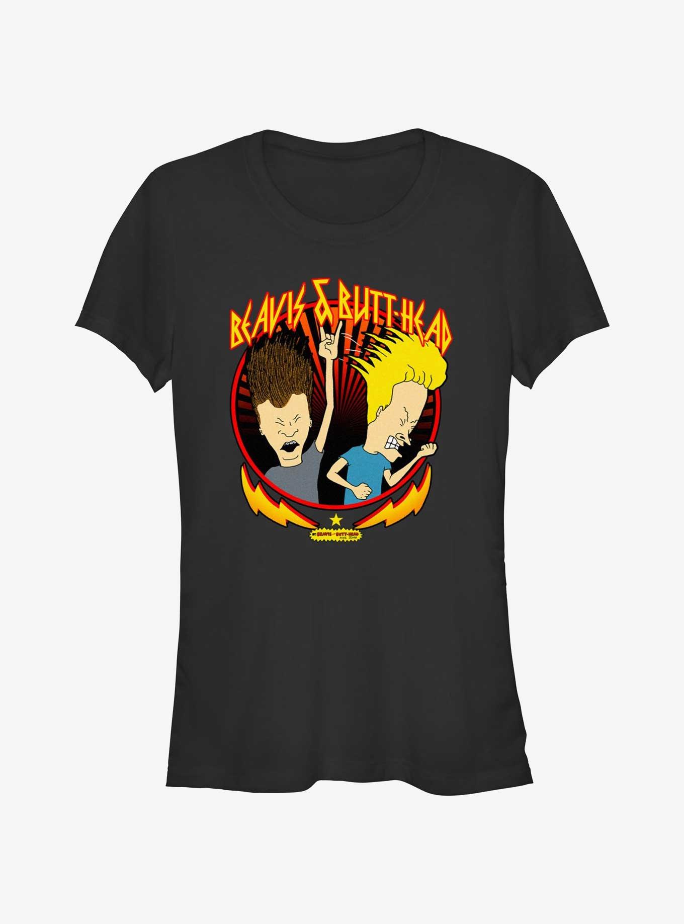 Beavis And Butthead Rock Heads Girls T-Shirt, , hi-res