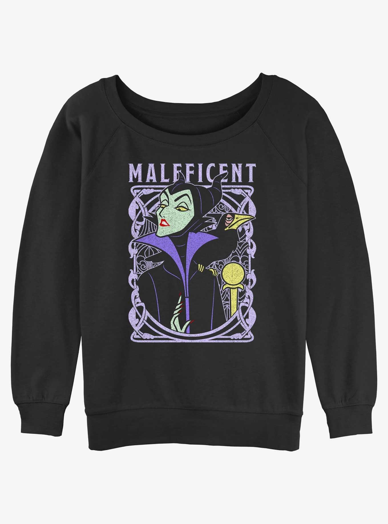 Disney Sleeping Beauty Maleficent Color Girls Slouchy Sweatshirt