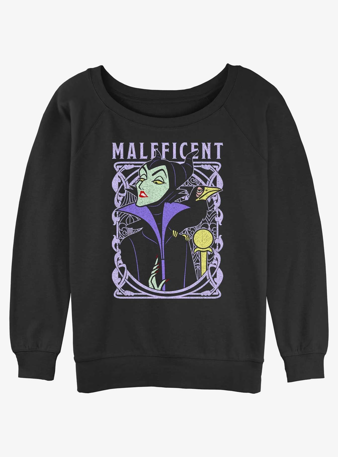 Disney Sleeping Beauty Maleficent Color Girls Slouchy Sweatshirt, , hi-res