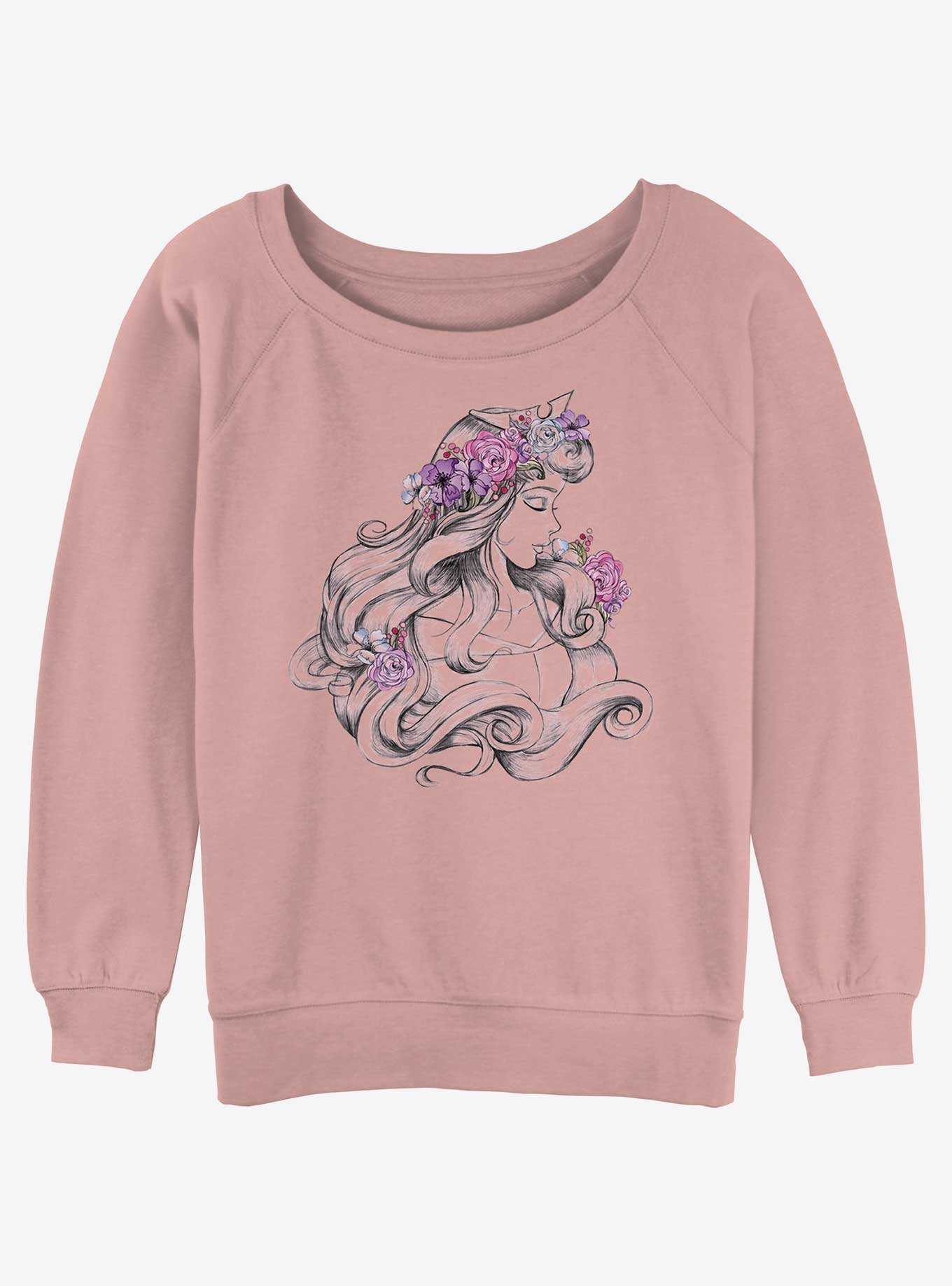 Disney Sleeping Beauty Aurora Blossom Girls Slouchy Sweatshirt, , hi-res