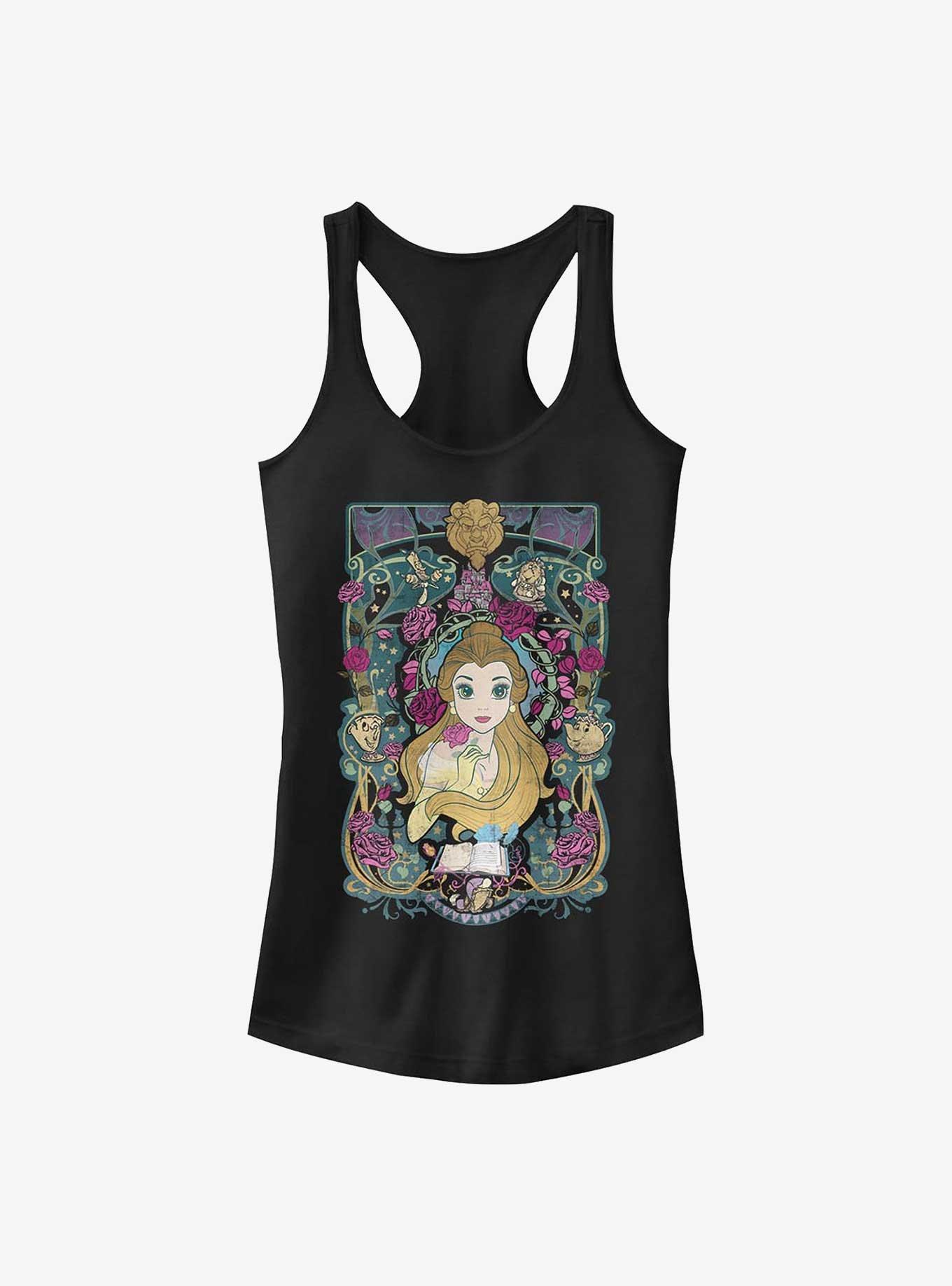 Disney Beauty And The Beast Belle Nouveau Girls Tank, BLACK, hi-res