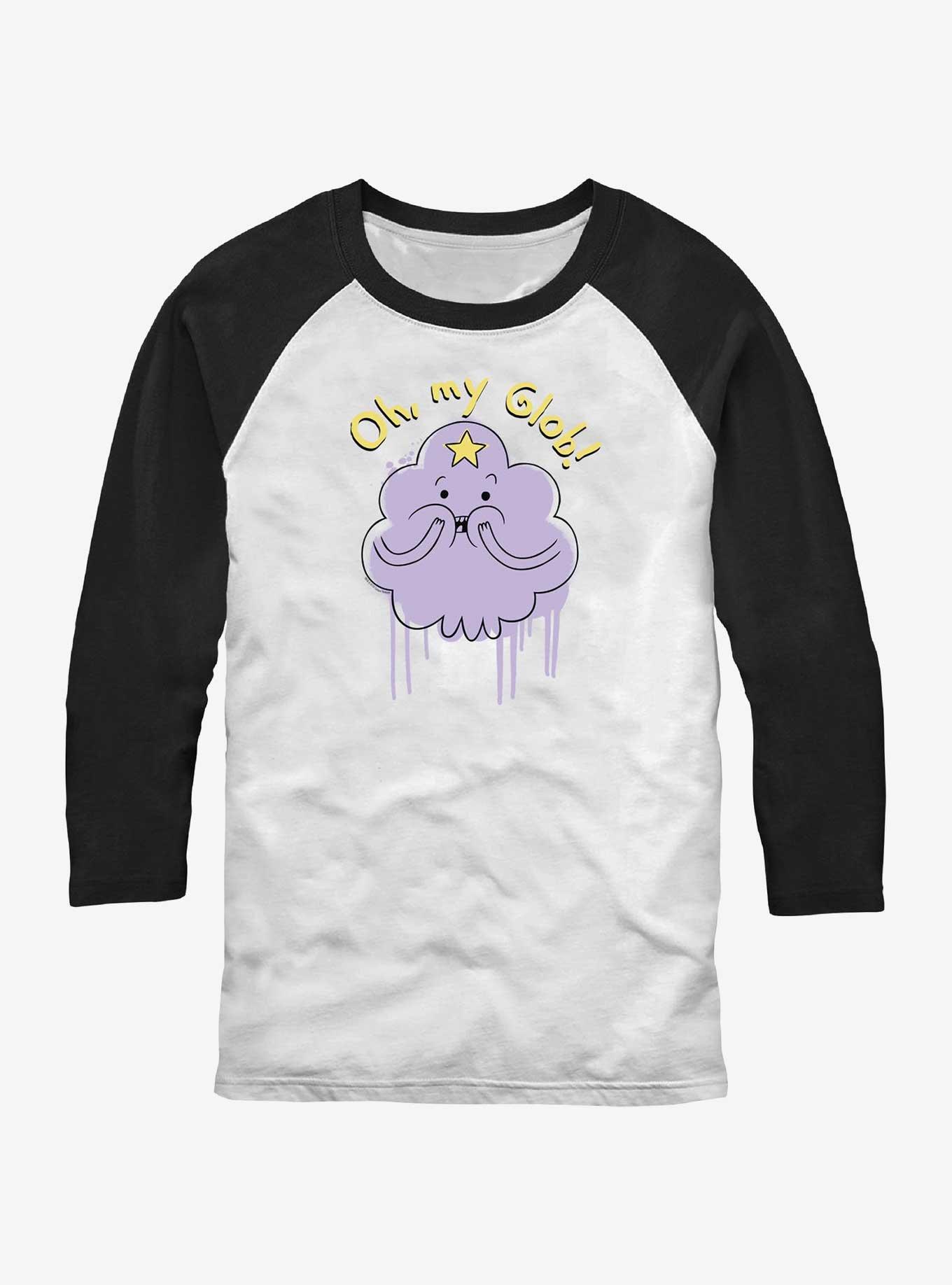 Adventure Time Oh My Glob Raglan, WHTBLK, hi-res