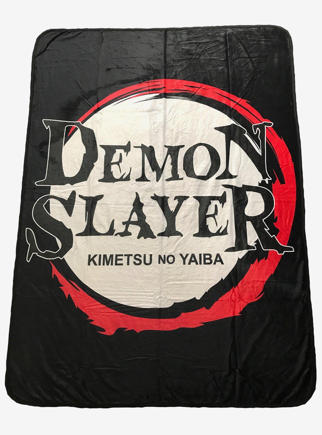 Demon Slayer: Kimetsu No Yaiba Logo Throw Blanket, , hi-res