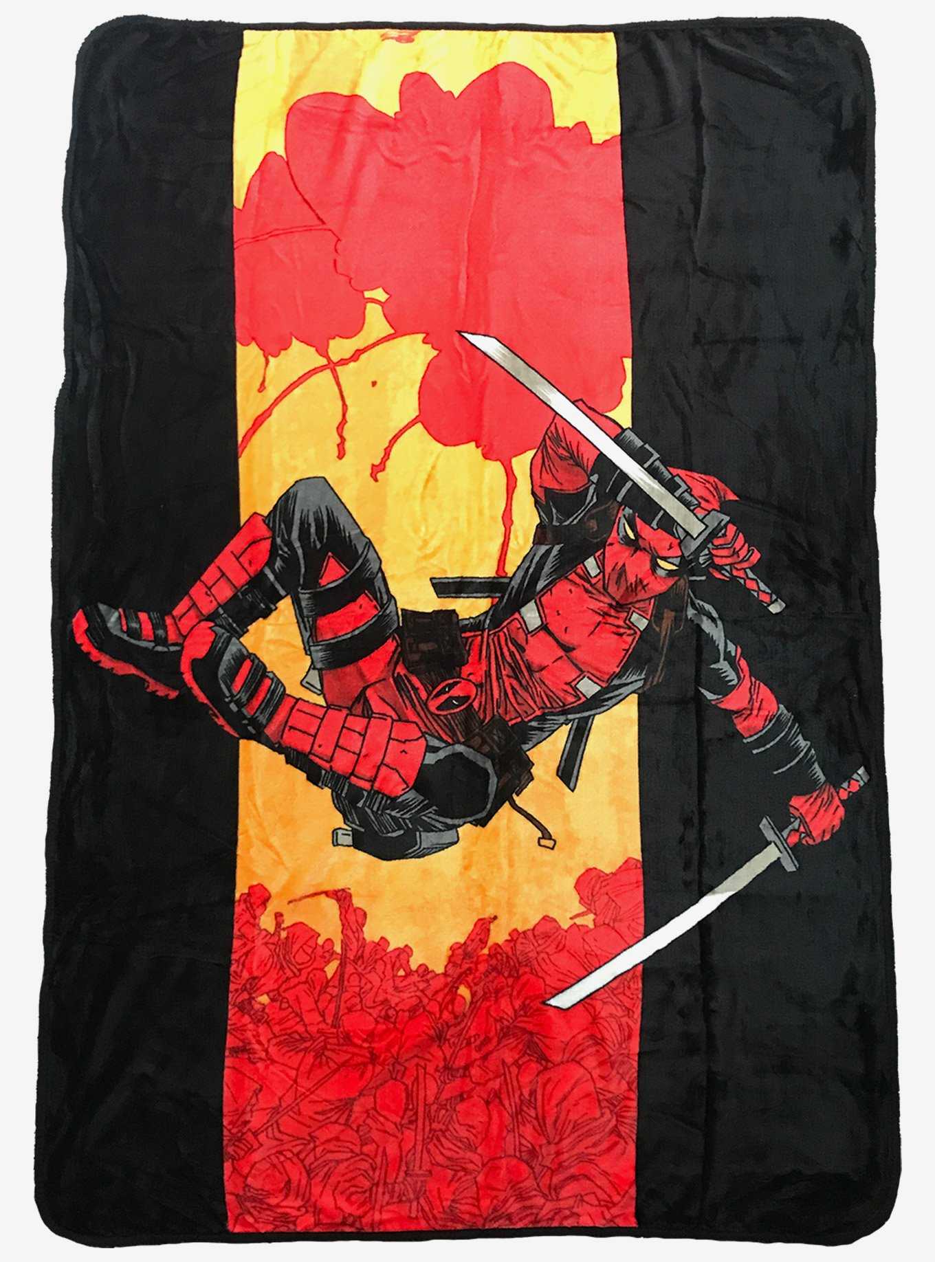 Marvel Deadpool Jump Fleece Throw Blanket, , hi-res