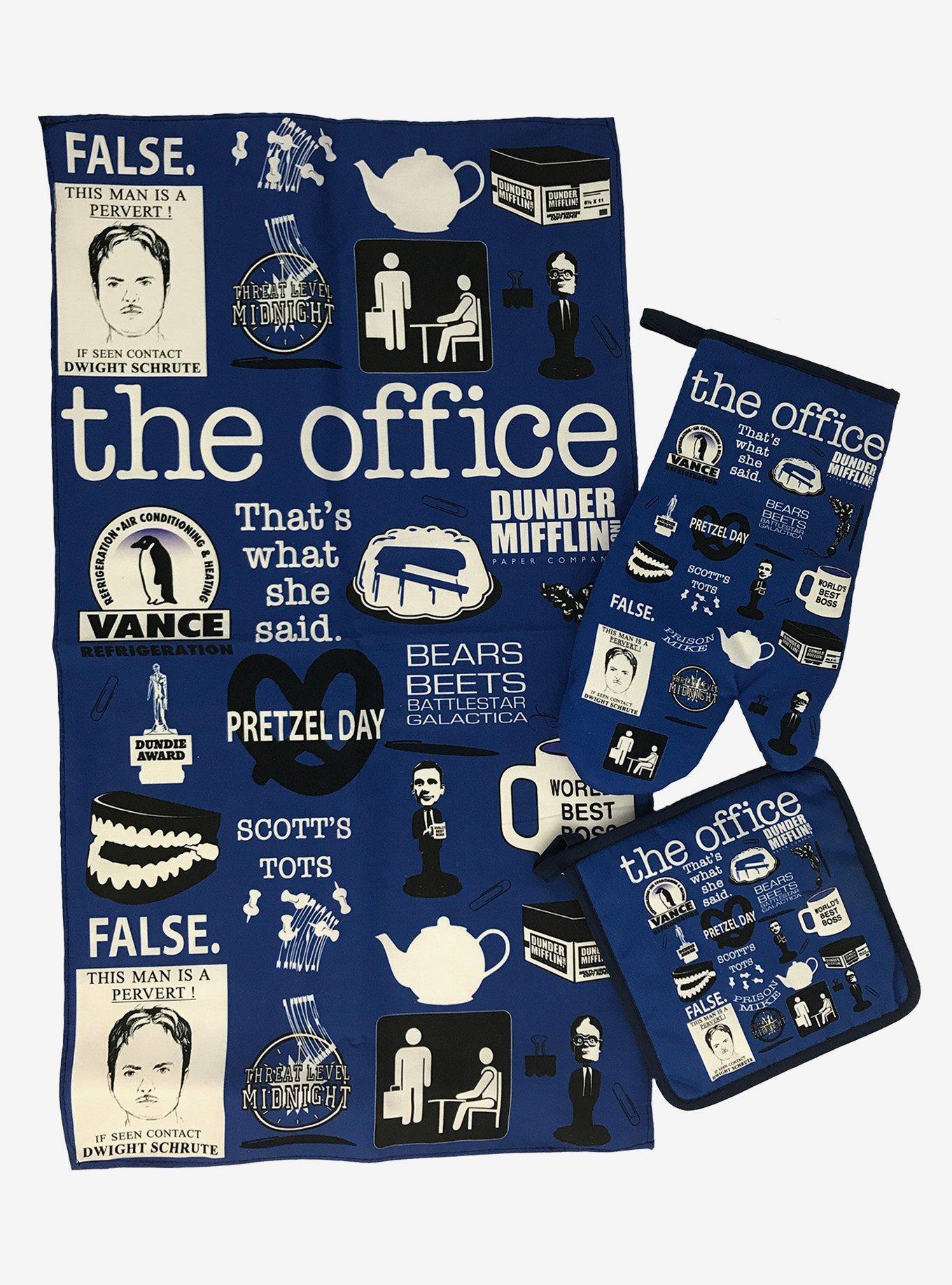 The Office Apron Ovenmit Pot Holder Kitchen Set, , hi-res