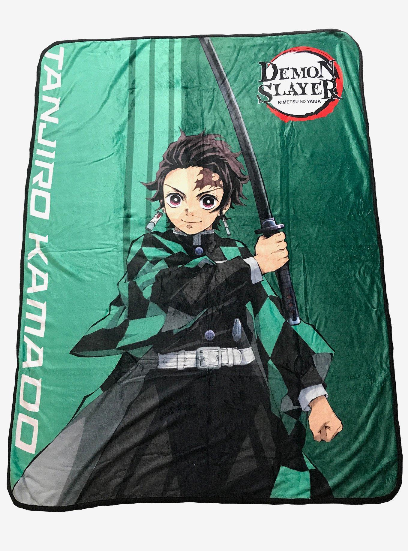 Demon Slayer: Kimetsu No Yaiba Tanjiro Throw Blanket, , hi-res