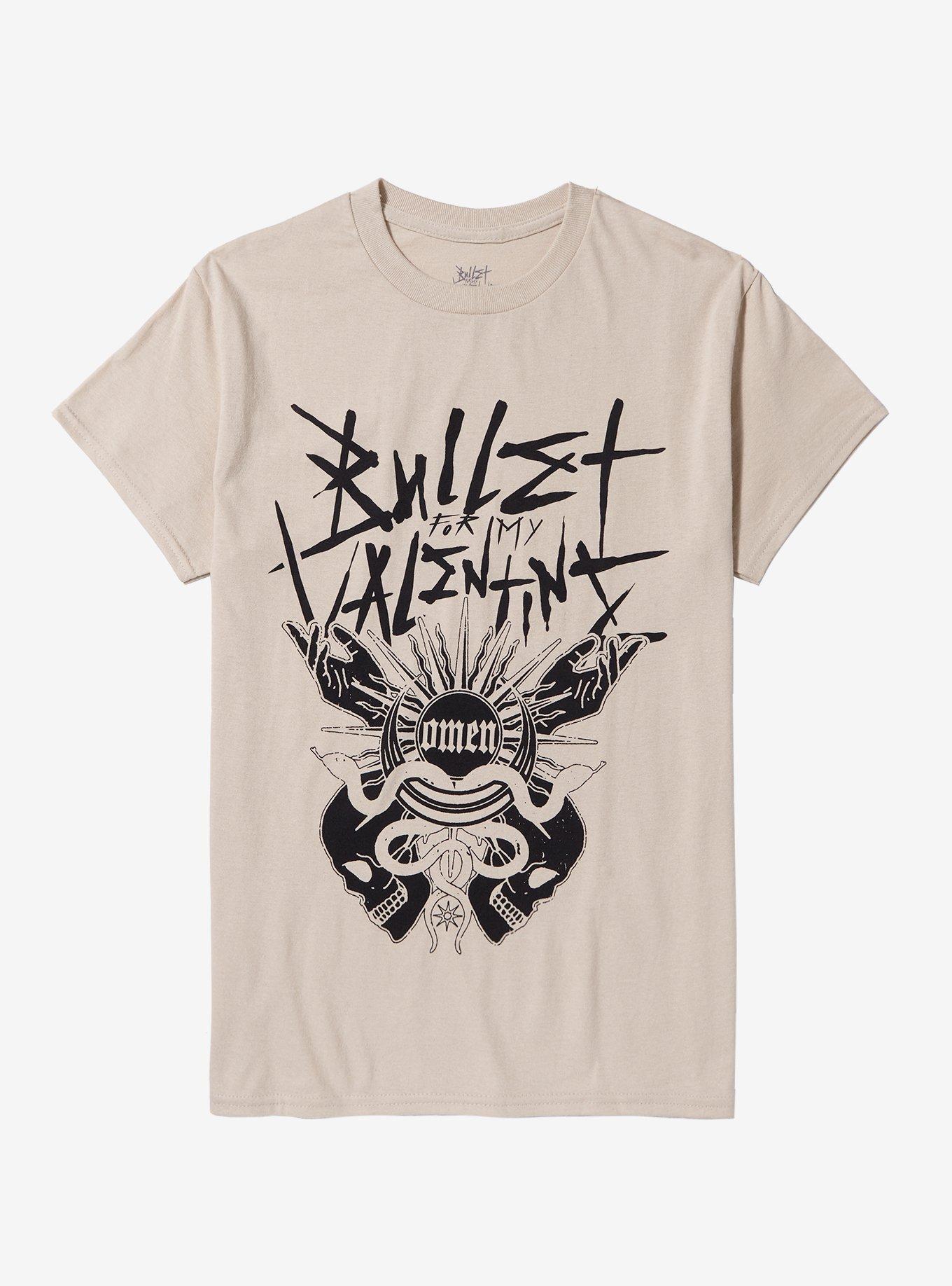 Bullet For My Valentine Omen Boyfriend Fit Girls T-Shirt, NATURAL, hi-res