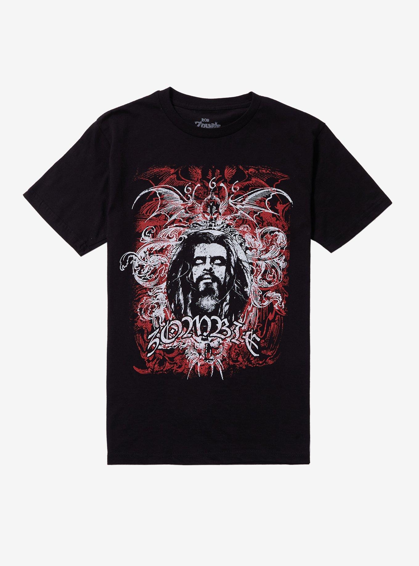 Rob Zombie Filigree Art Boyfriend Fit Girls T-Shirt