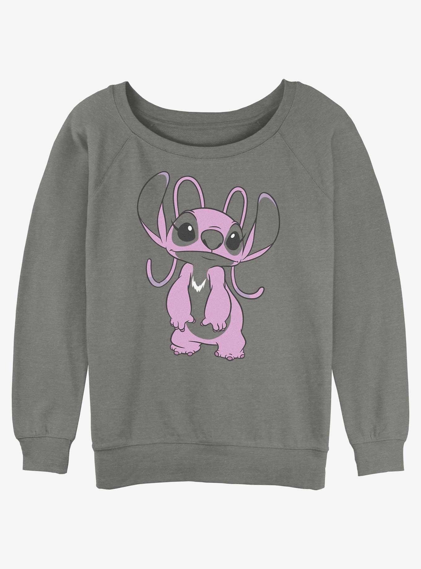 Disney Lilo & Stitch Big Angel Womens Slouchy Sweatshirt