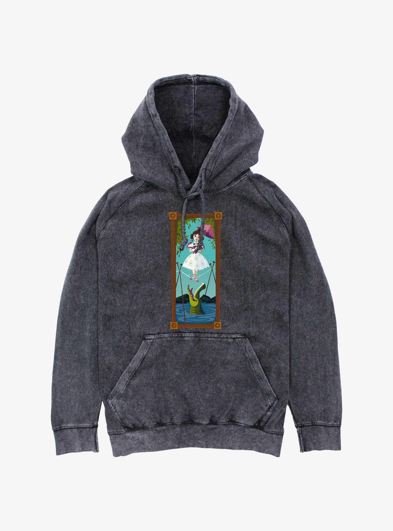 Disney The Haunted Mansion Sally Slater Tightrope Walker Portrait Mineral Wash Hoodie BoxLunch Web Exclusive, , hi-res