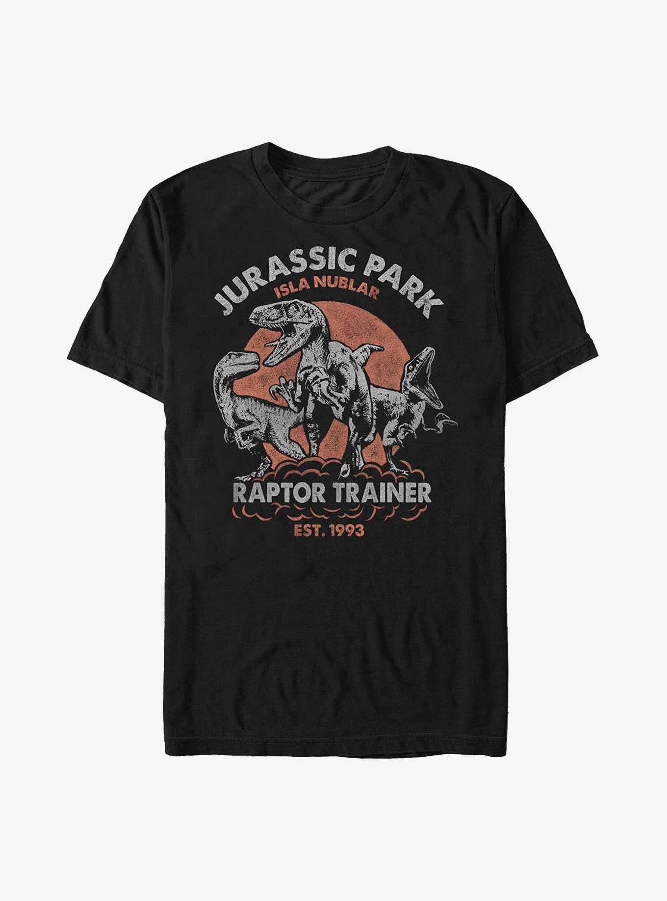 Jurassic Park Raptor Trainer T-Shirt, BLACK, hi-res