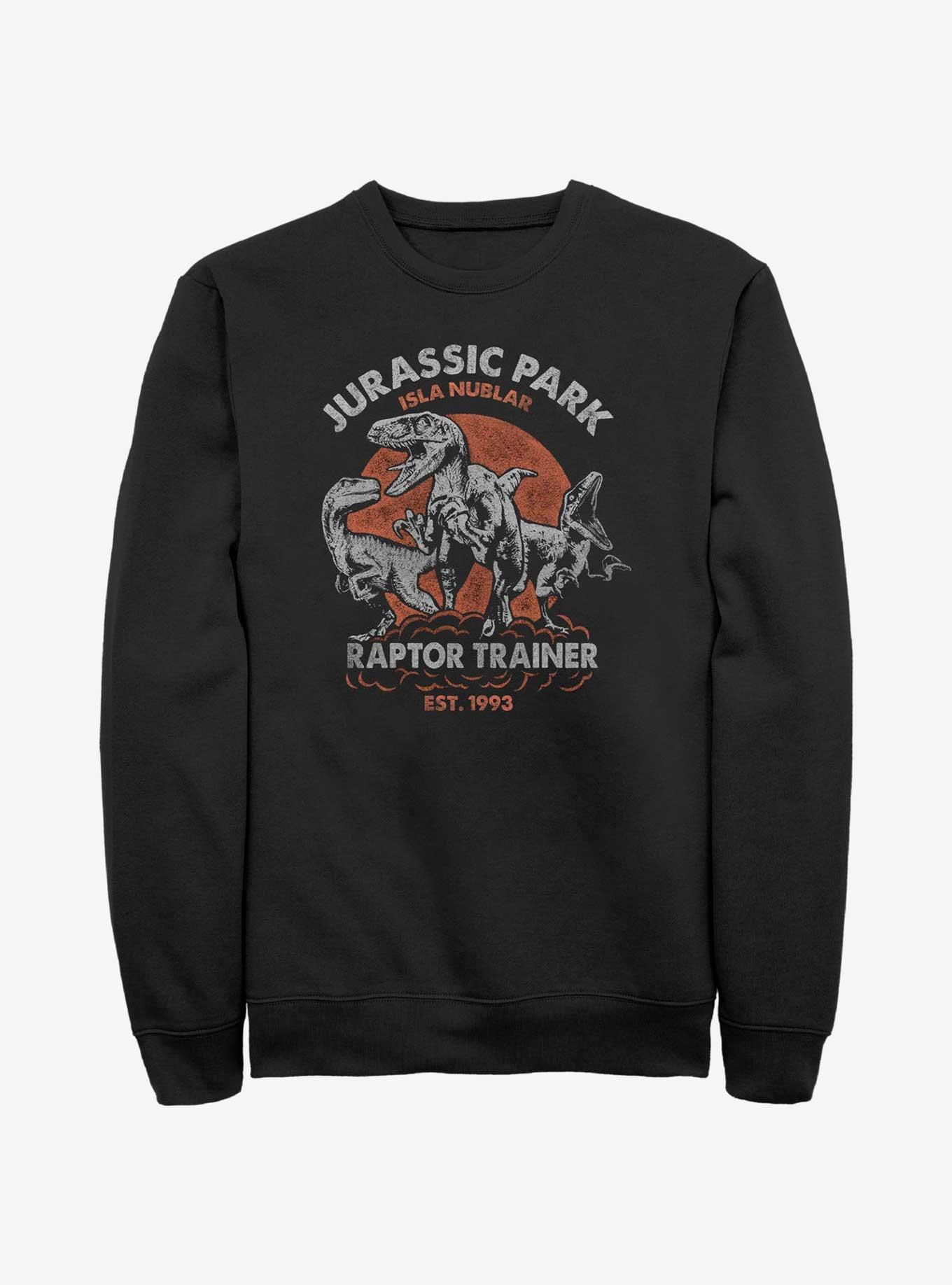 Jurassic Park Raptor Trainer Sweatshirt, BLACK, hi-res