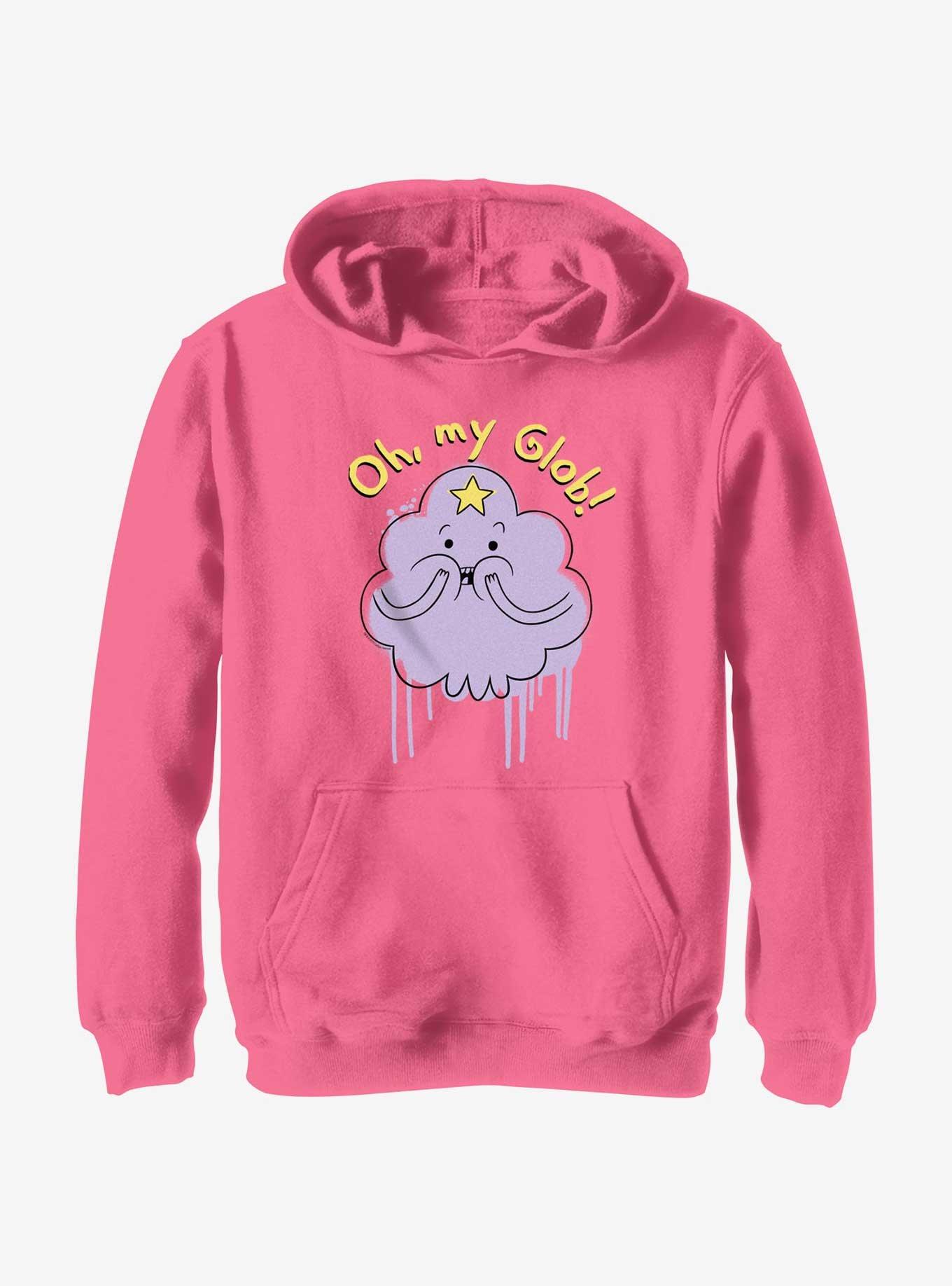 Adventure Time Lumpy Space Princess Oh My Glob Youth Hoodie, PINK, hi-res