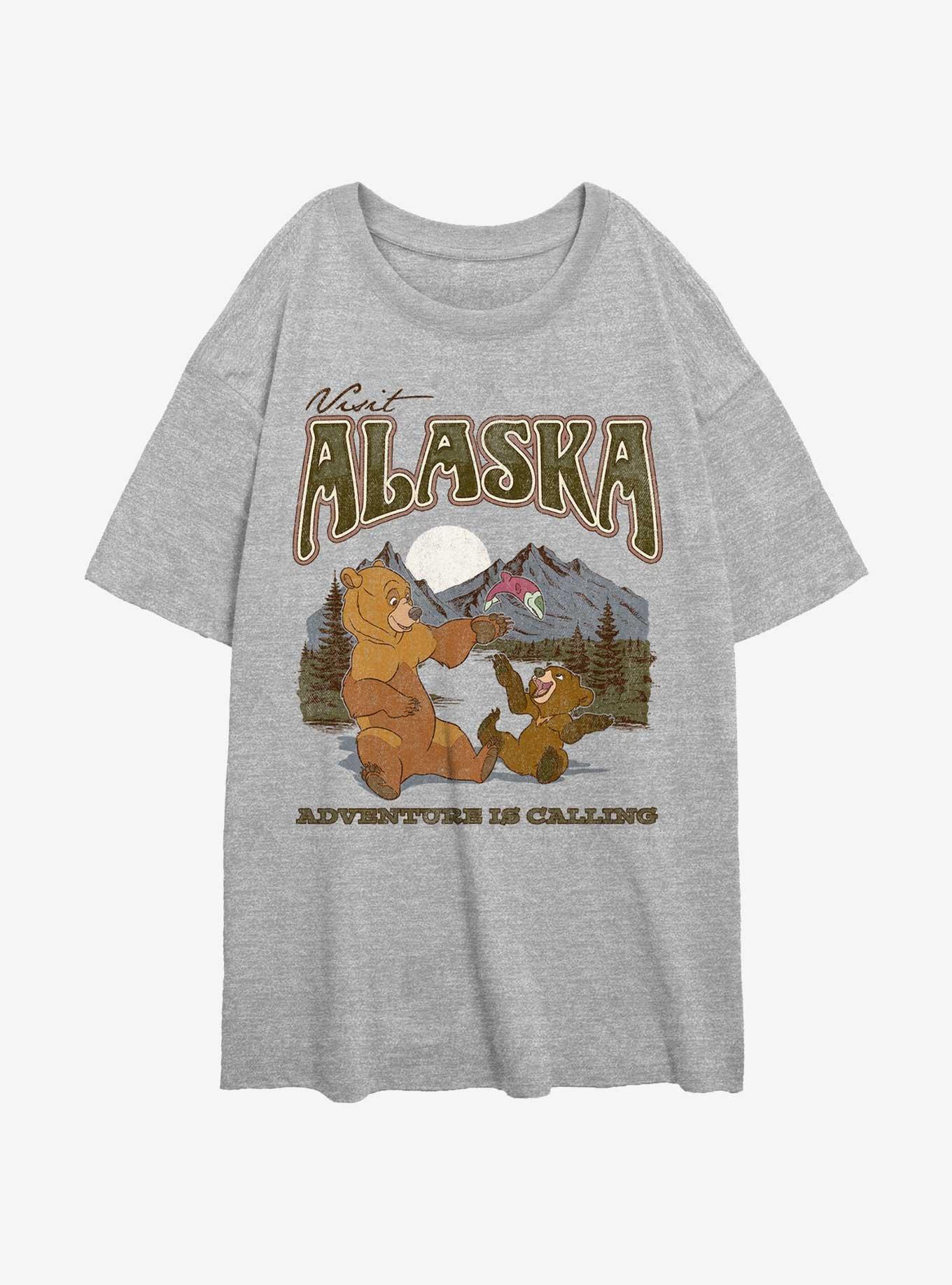 Disney Brother Bear Adventure Is Calling Womens Oversized T-Shirt, ATH HTR, hi-res