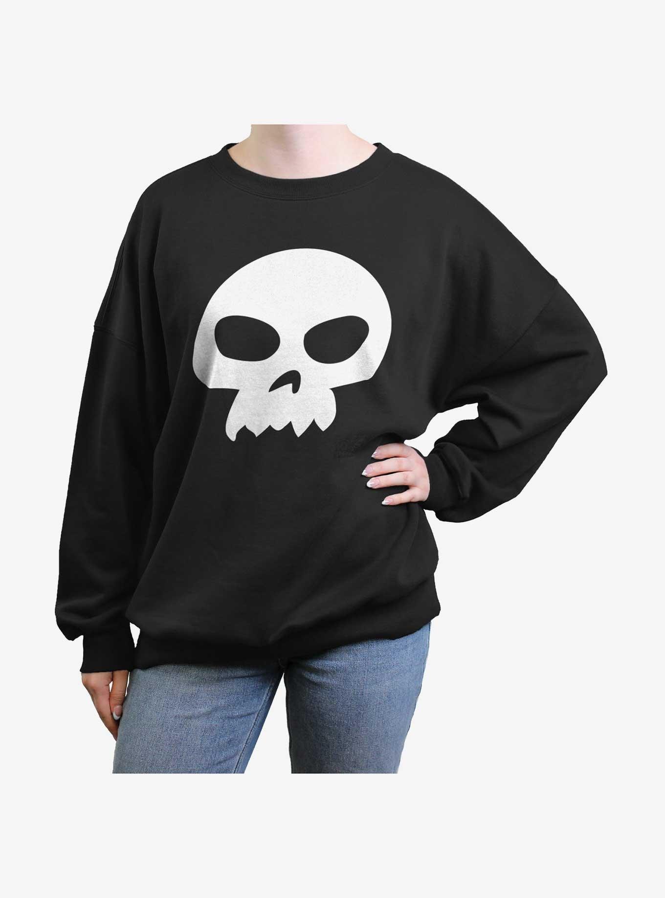 Disney Pixar Toy Story Be Sid Skull Womens Oversized Sweatshirt, BLACK, hi-res